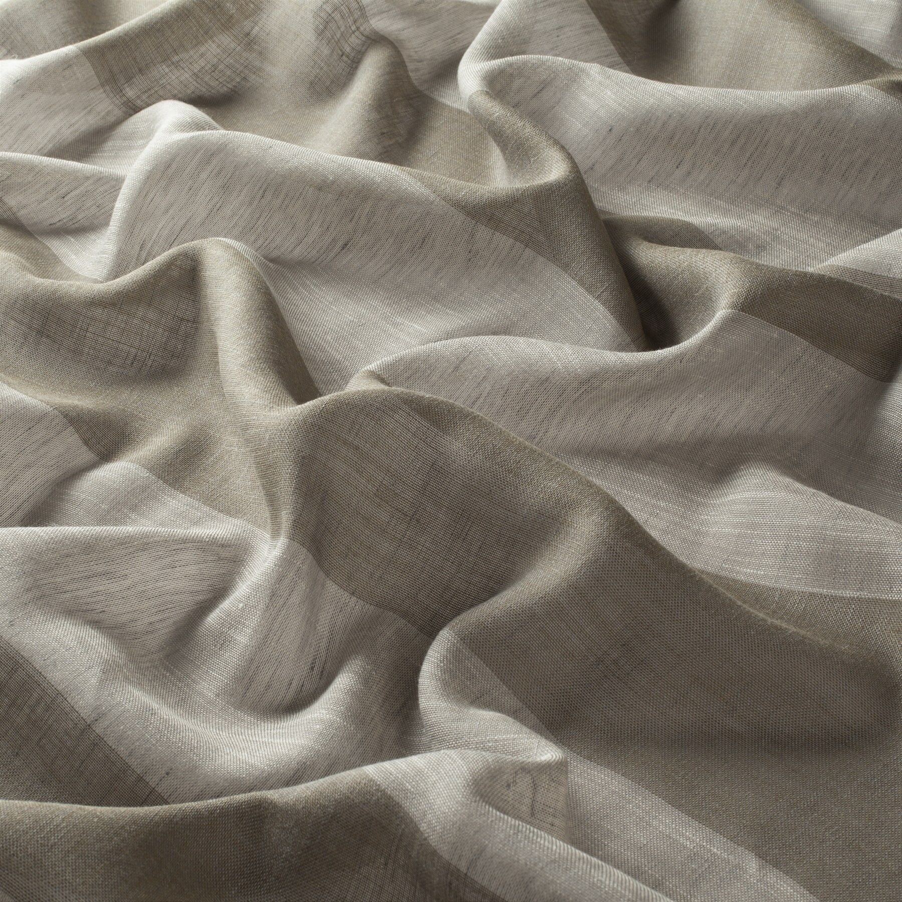 9 7804 030 Travor Jab Vorhangstoff Meterware Gestreift Gruen Braun