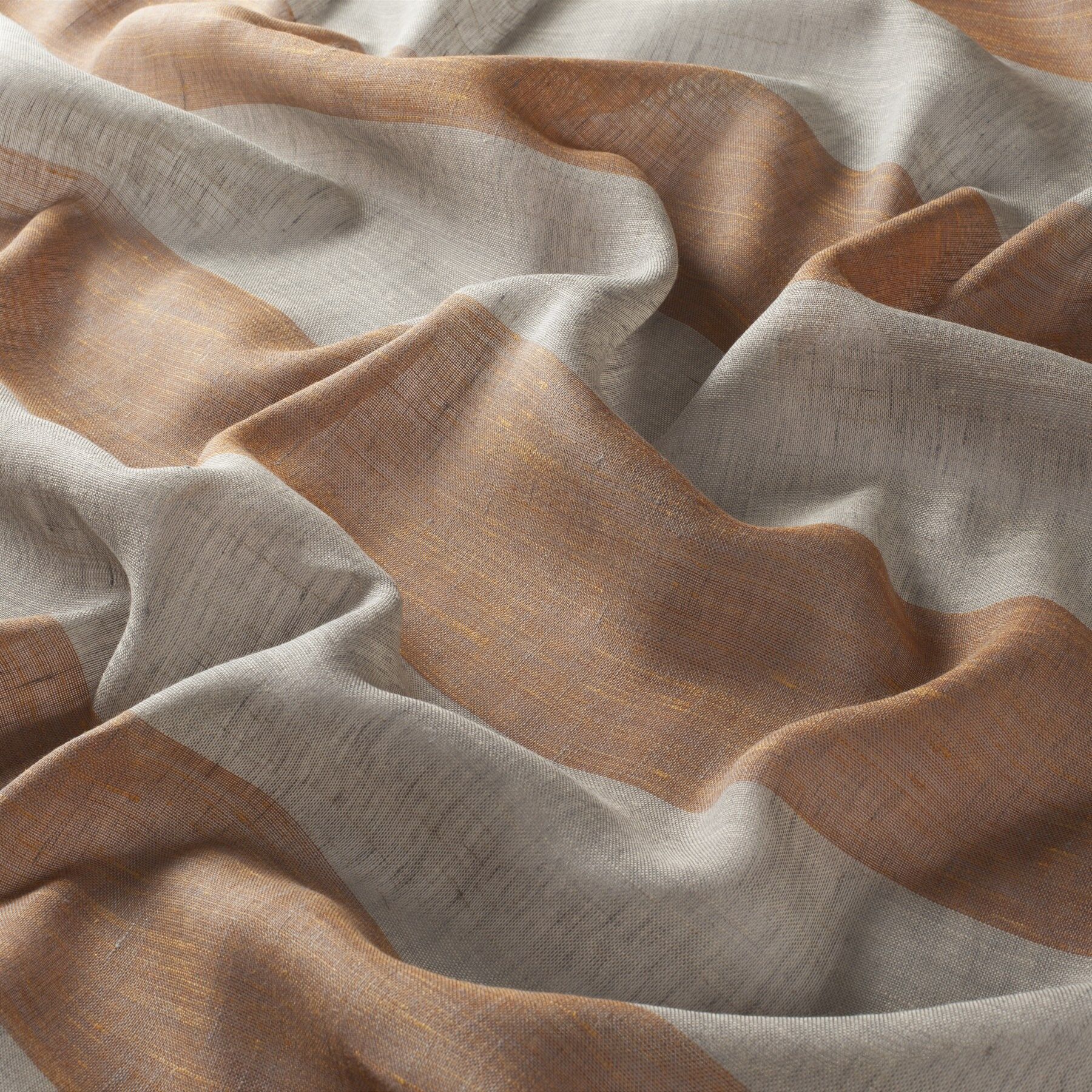 9 7804 060 Travor Jab Vorhangstoff Meterware Gestreift Orange Beige 9 7804 060 Travor Jab Vorhangstoff Meterware Gestreift Orange Beige