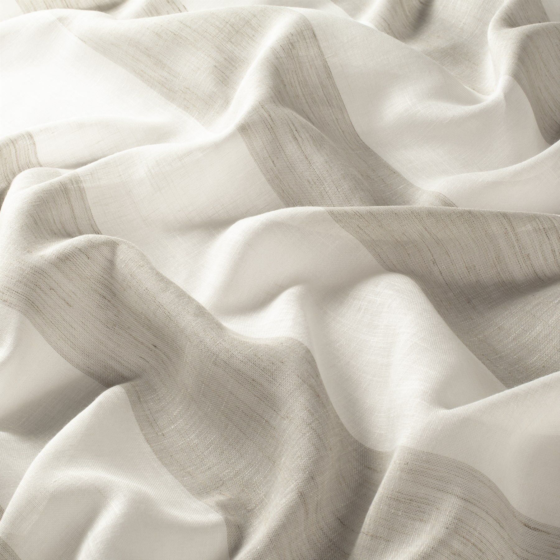 9 7804 070 Travor Jab Vorhangstoff Meterware Gestreift Beige