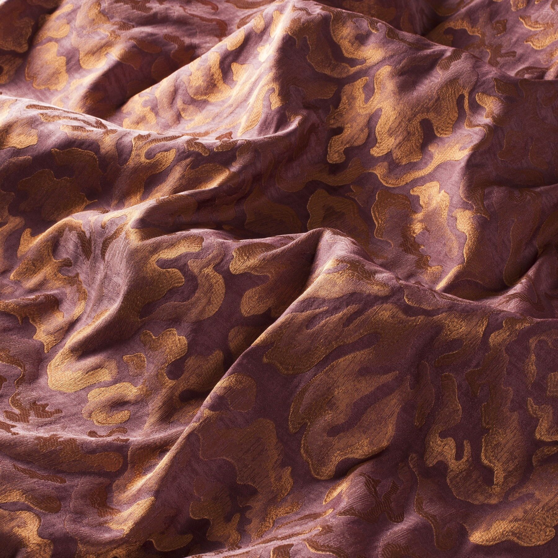 9 7880 060 Allure Jab Vorhangstoff Meterware Gemustert Orange Rot