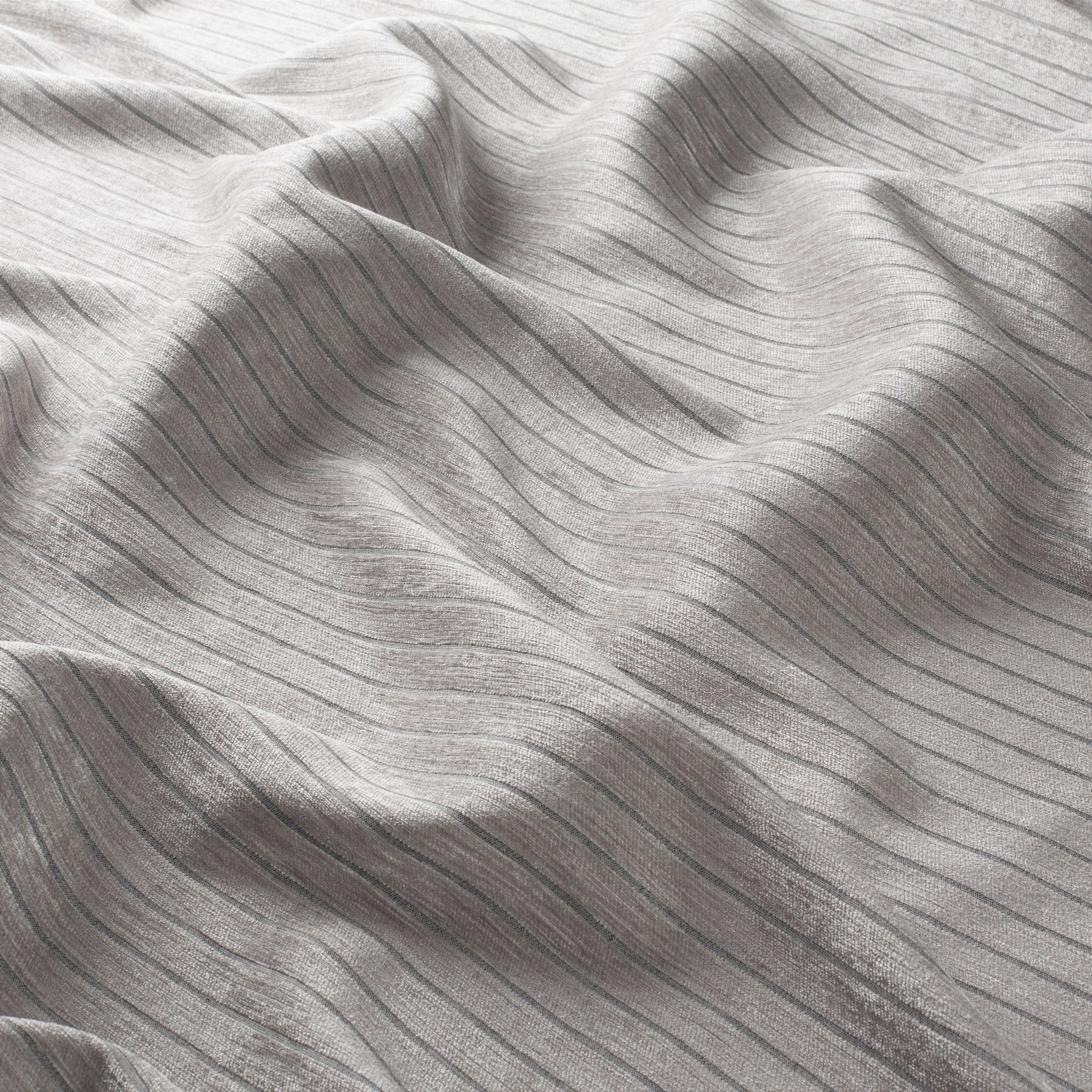 Gs1017 092 Thermo Stripe Jab Vorhangstoff Meterware Gestreift Grau