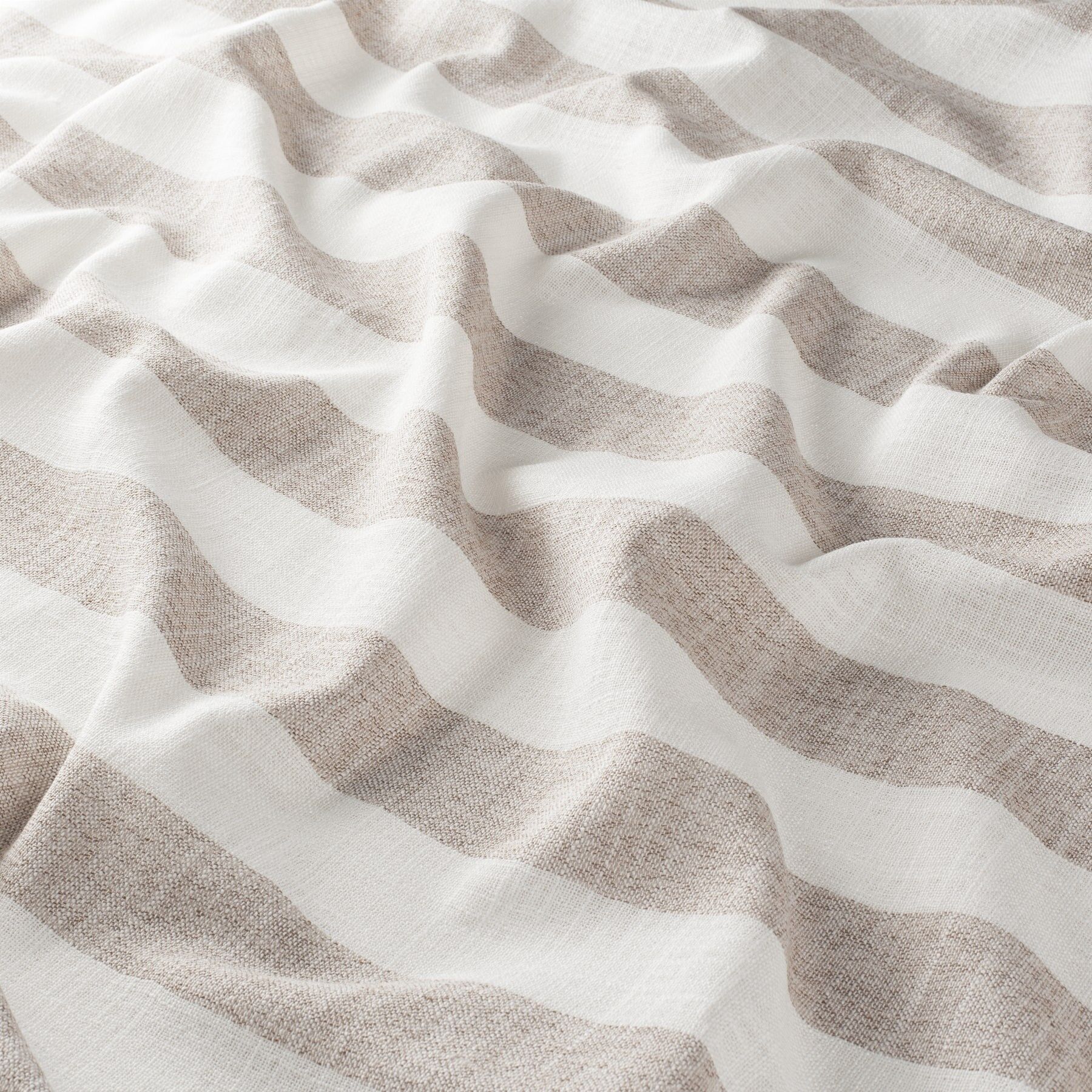 Ja7047 021 Tukan Jab Vorhangstoff Meterware Gestreift Braun