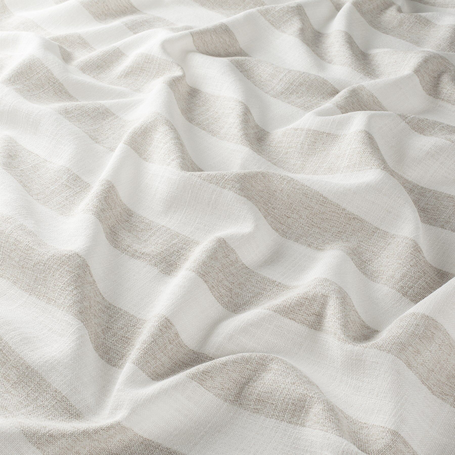 Ja7047 070 Tukan Jab Vorhangstoff Meterware Gestreift Beige