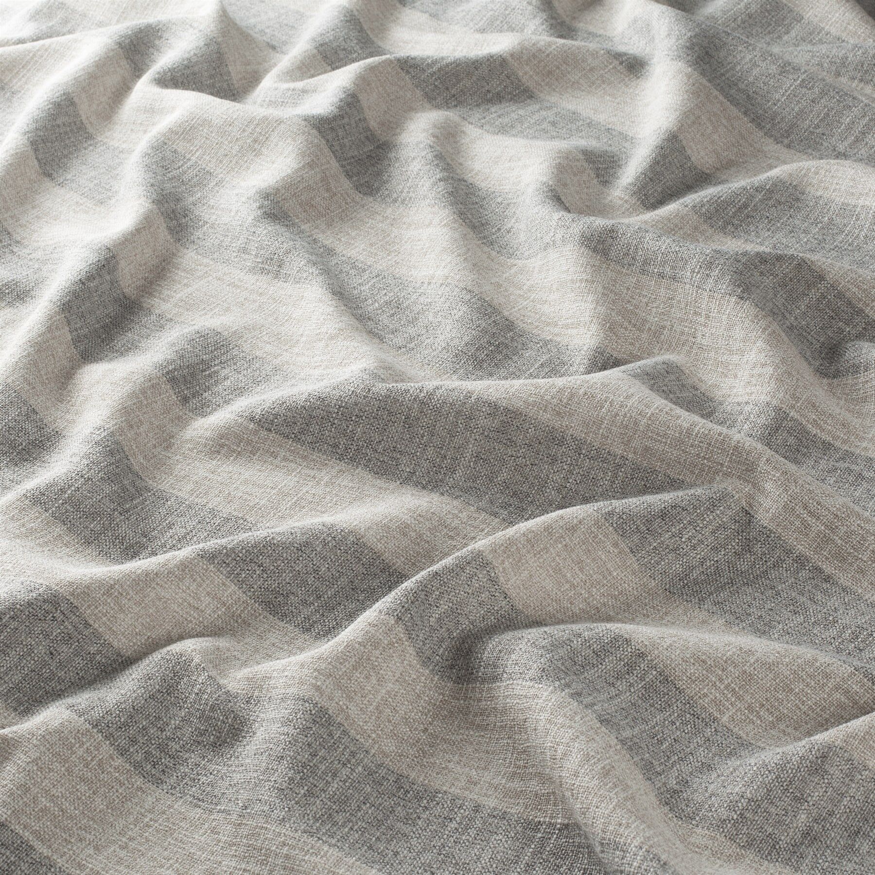 Ja7047 092 Tukan Jab Vorhangstoff Meterware Gestreift Grau Braun