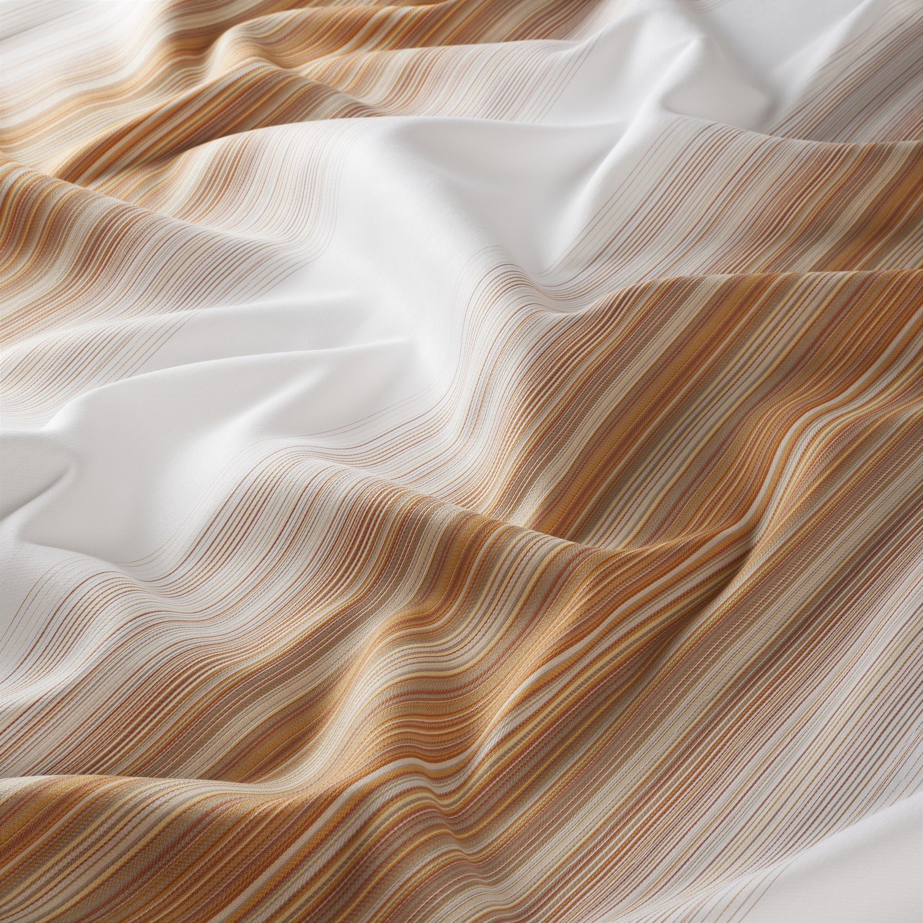 Ja7098 060 Scale Jab Vorhangstoff Meterware Gestreift Orange