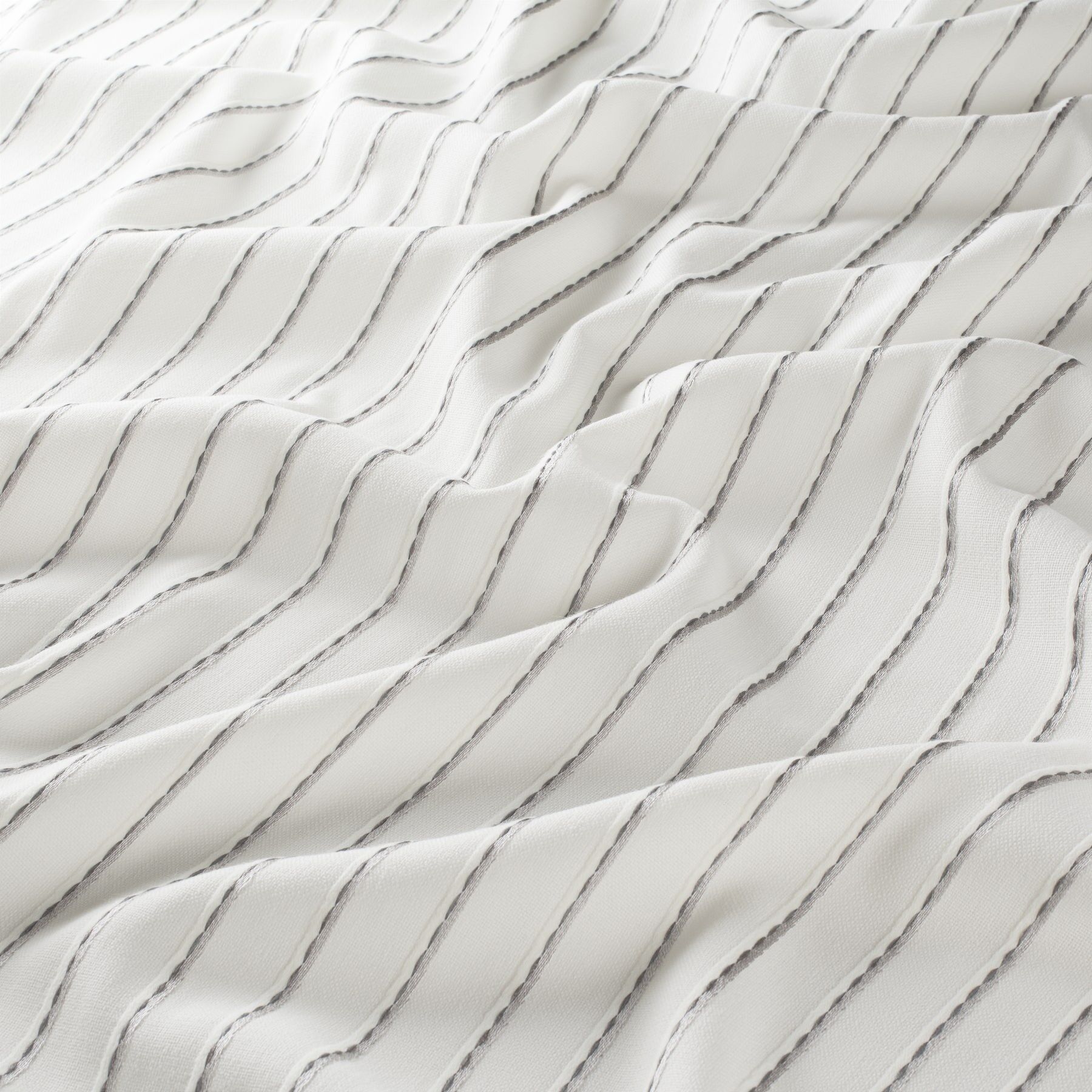 Ja7100 091 Stitch Jab Vorhangstoff Meterware Gestreift Weiss Grau Ja7100 091 Stitch Jab Vorhangstoff Meterware Gestreift Weiss Grau