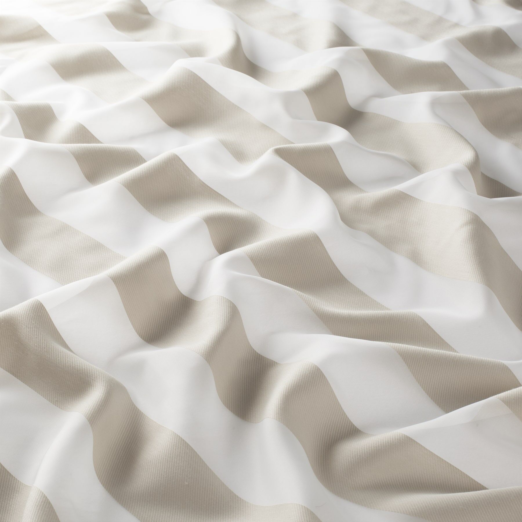 Ja7133 072 Raya Jab Gardinenstoff Meterware Gestreift Beige