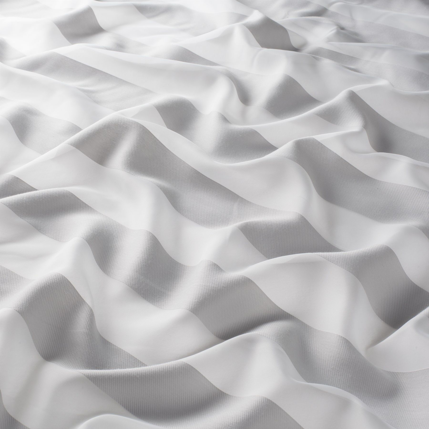 Ja7133 091 Raya Jab Gardinenstoff Meterware Gestreift Grau