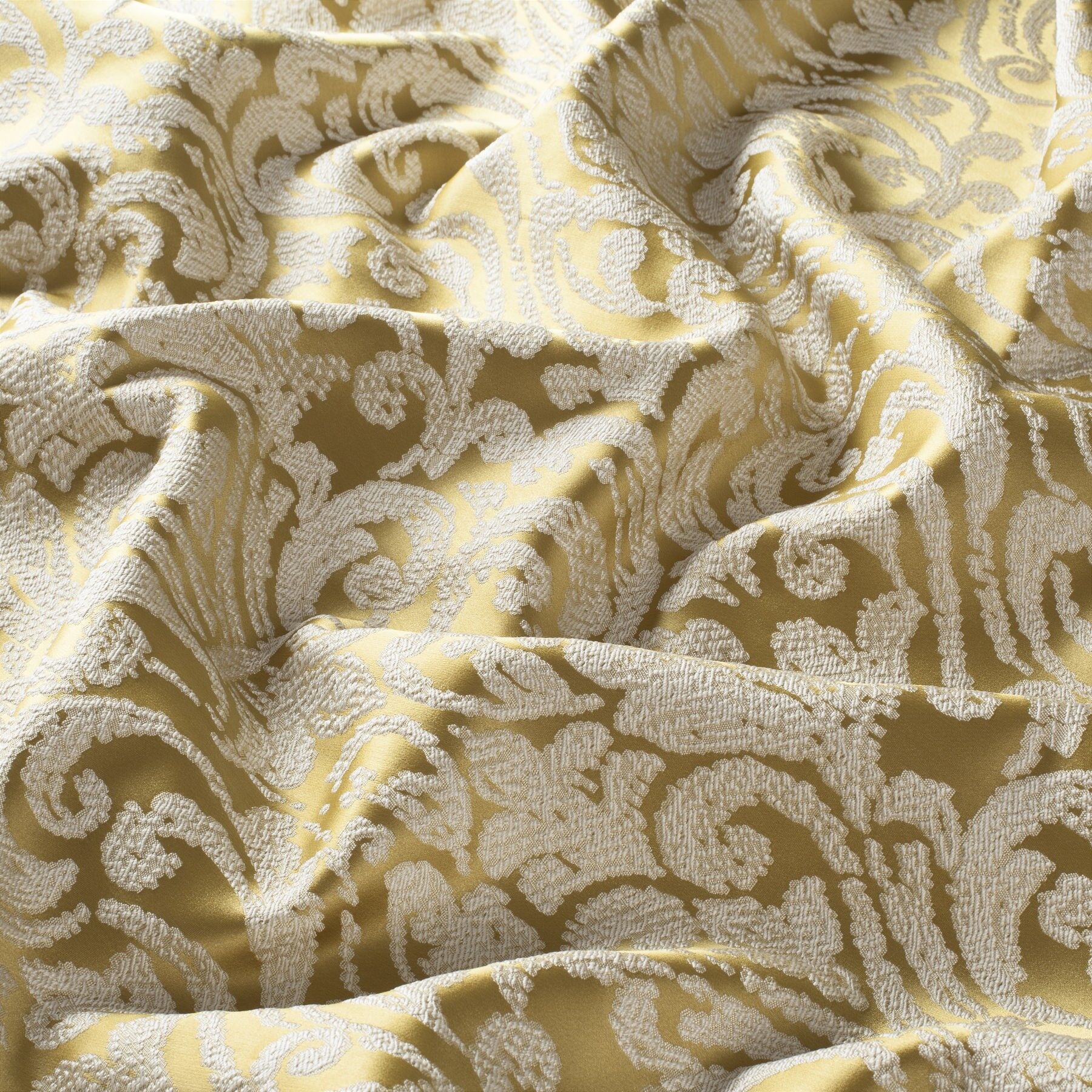 9 7809 040 Brianza Jab Vorhangstoff Meterware Gemustert Gelb