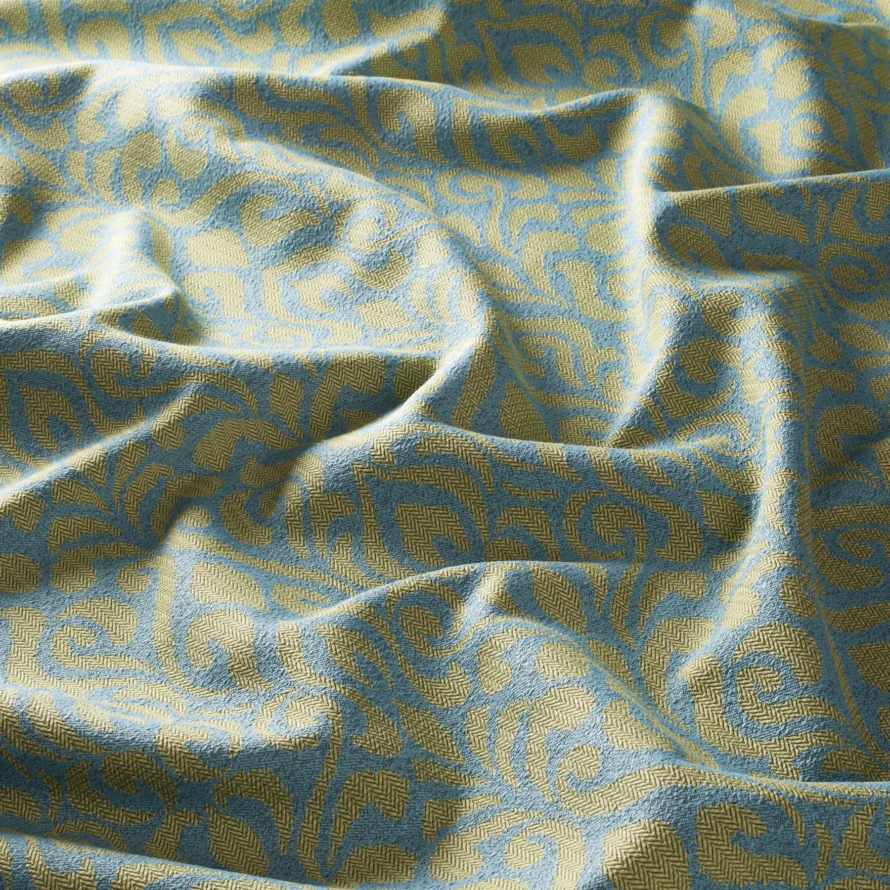 9 7864 030 Cardiff Jab Vorhangstoff Meterware Gemustert Gruen