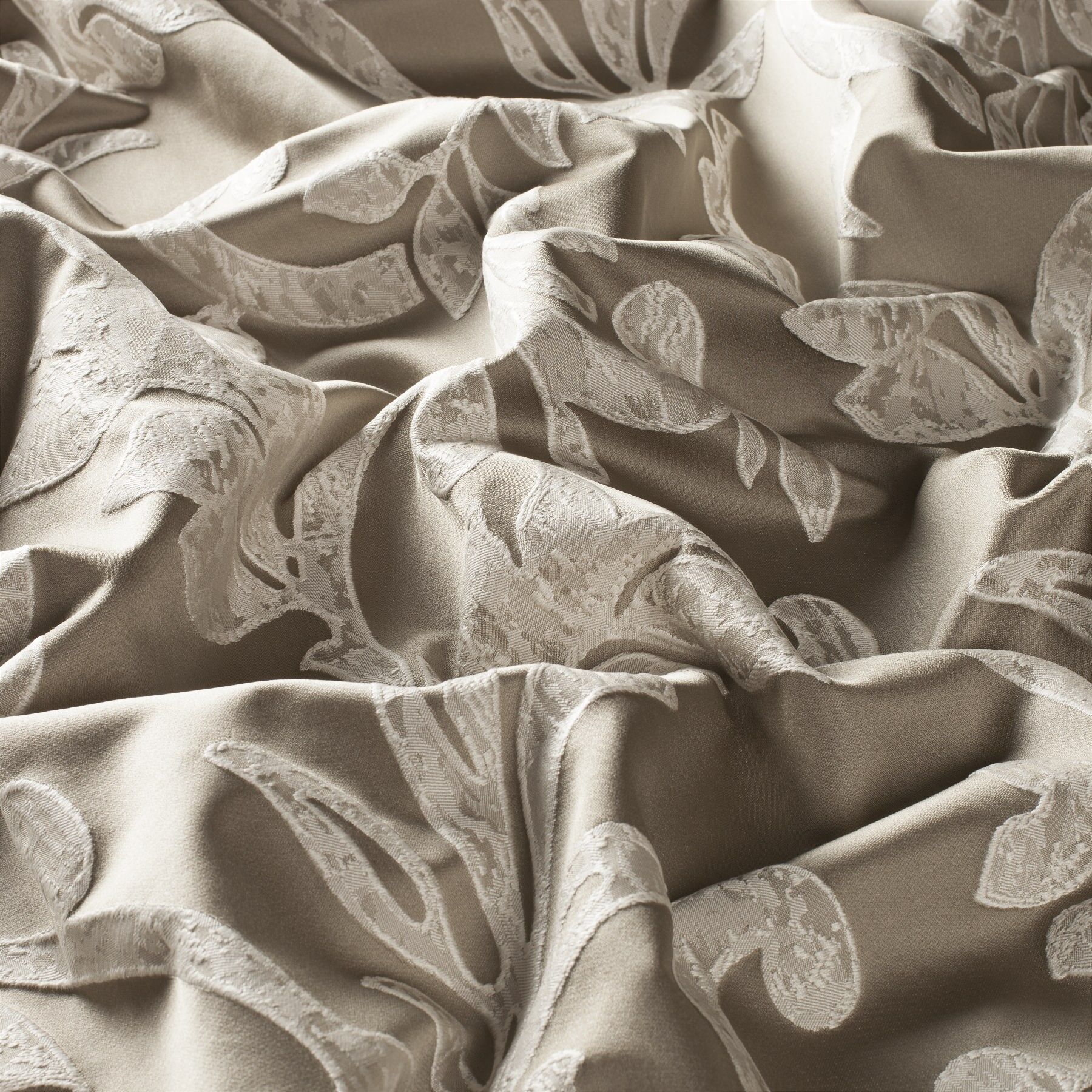 9 7683 071 Tolosa Jab Vorhangstoff Meterware Gemustert Beige Braun