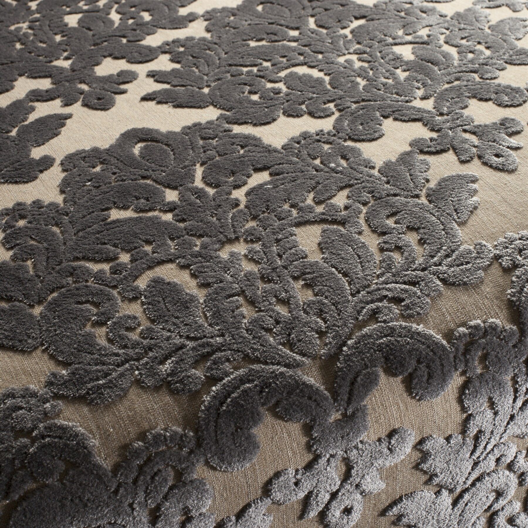 Ch2884 092 King Henry Jab Polsterstoff Meterware Gemustert Grau Beige