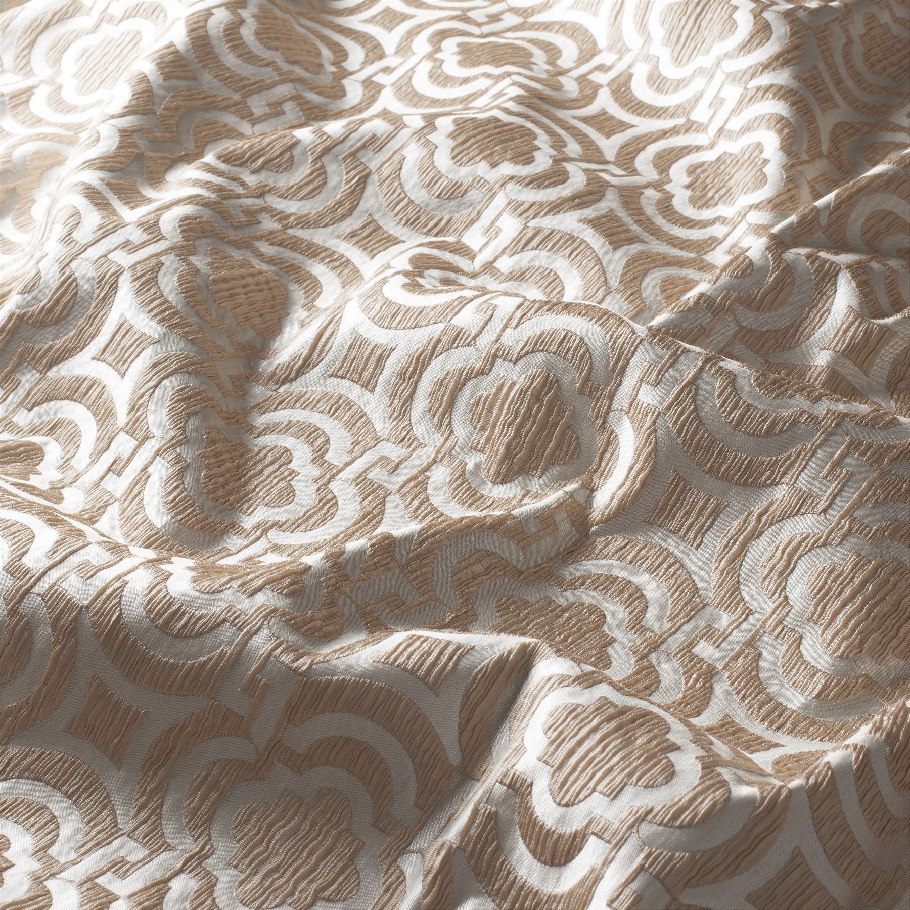 Ja7020 070 Iberis Jab Vorhangstoff Meterware Gemustert Beige