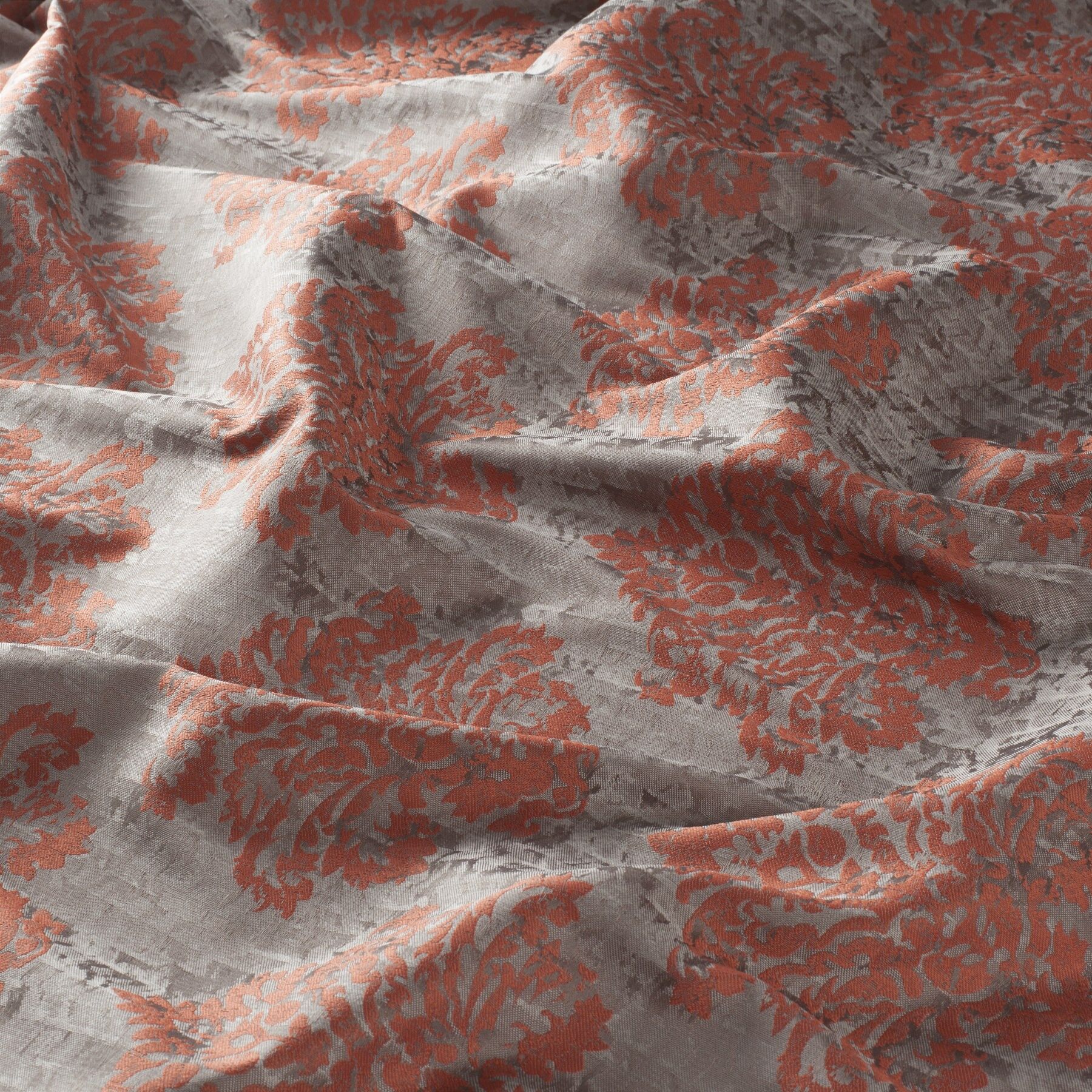 Ja7069 060 Palace Jab Vorhangstoff Meterware Gemustert Orange