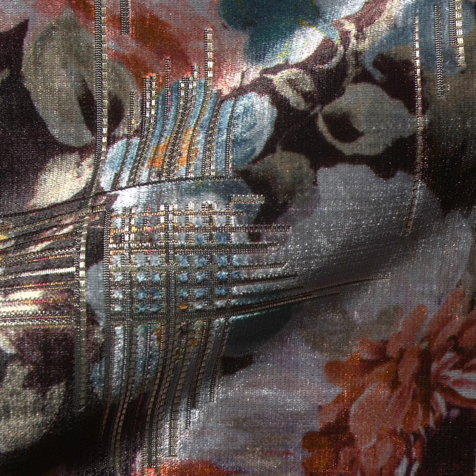 Elodie Elize 350 Hoepke Q2 Moebelstoff Floral Blau Elodie Elize 350 Hoepke Q2 Moebelstoff Floral Blau