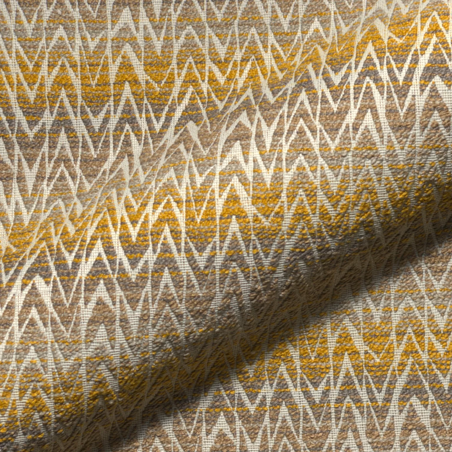 Paradiso Amaya 402 Hoepke Paradiso Moebelstoff Gemustert Gelb