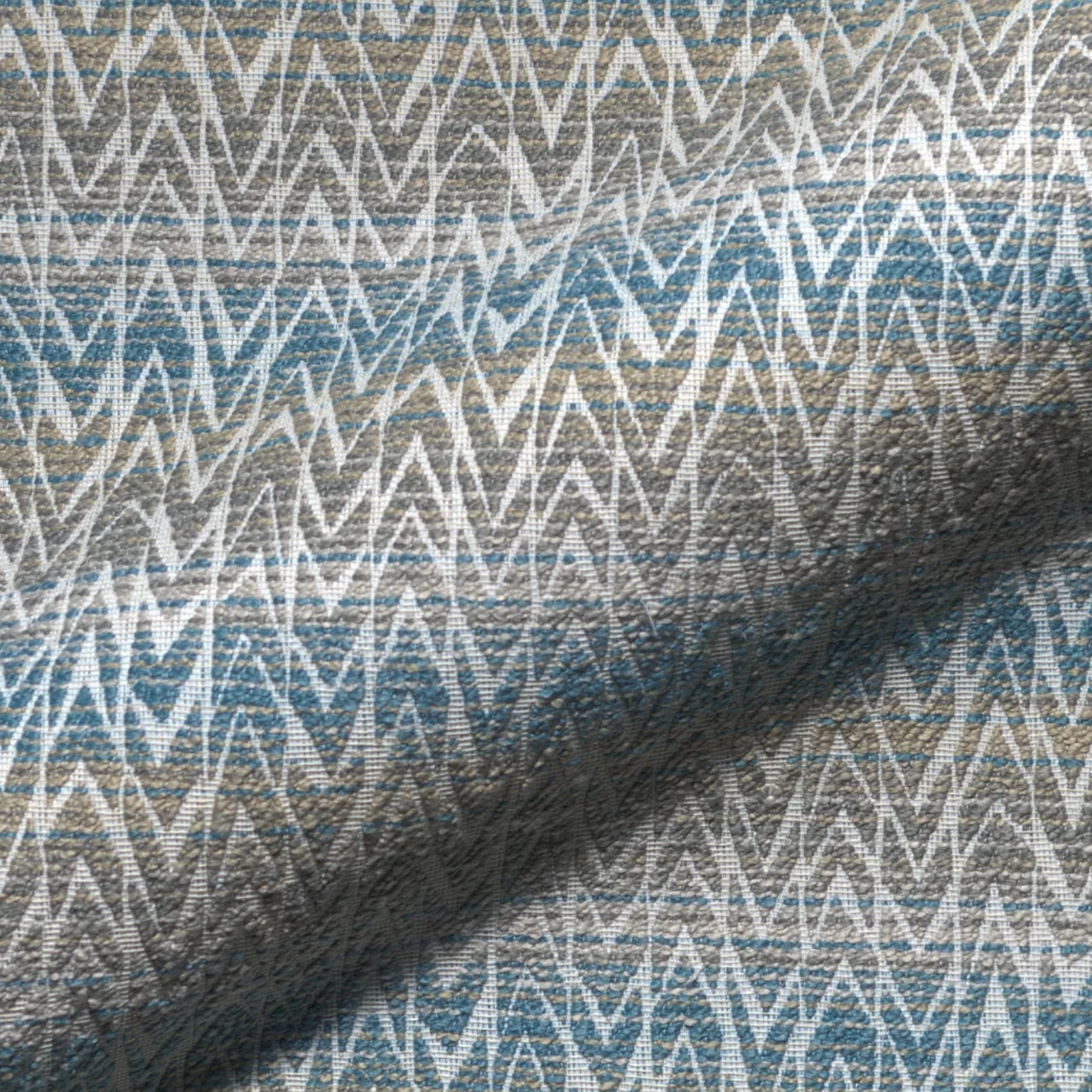 Paradiso Amaya 406 Hoepke Paradiso Moebelstoff Gemustert Blau