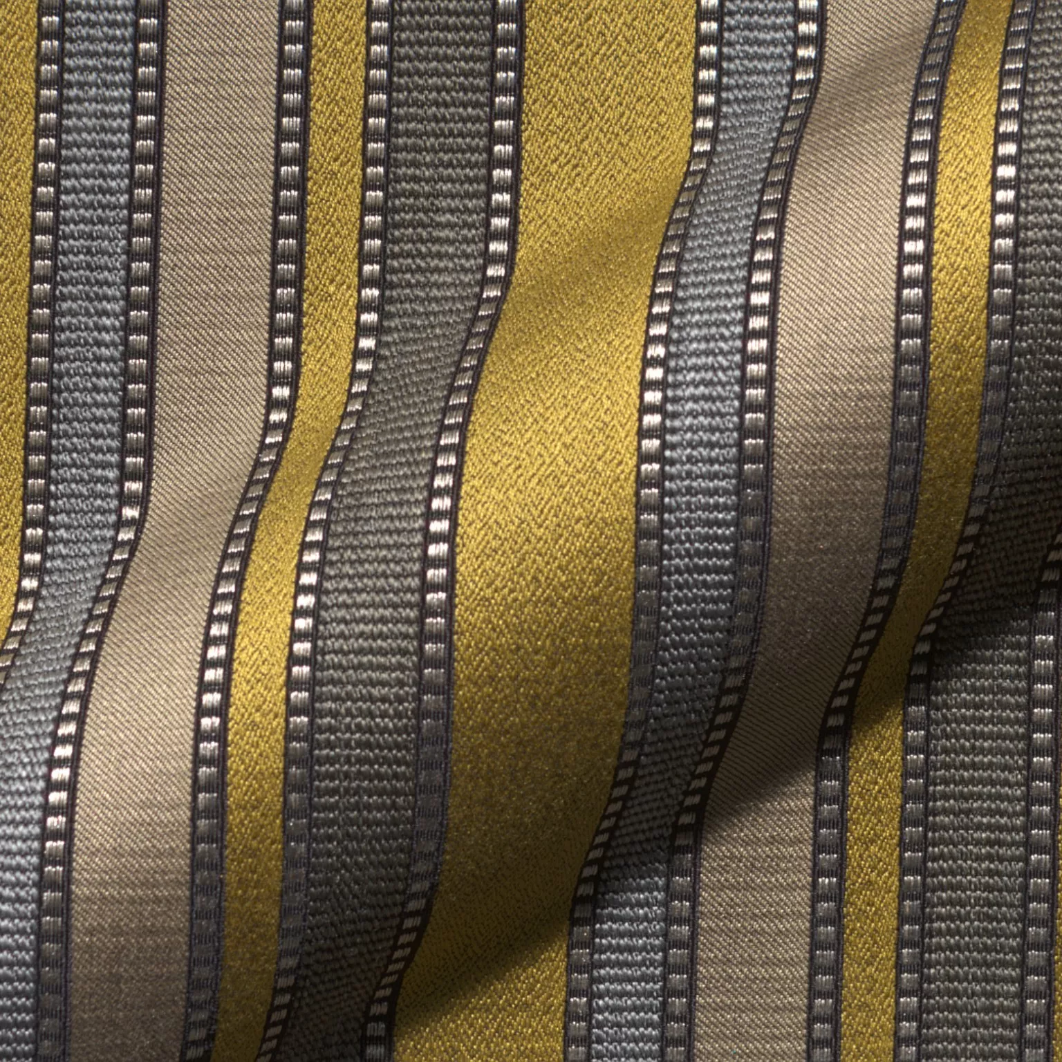 Baronesse Amonti 712 Hoepke Q2 Moebelstoff Gestreift Gelb