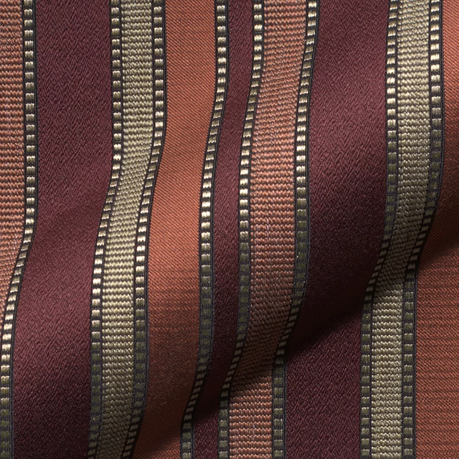 Baronesse Amonti 715 Hoepke Q2 Moebelstoff Gestreift Rot