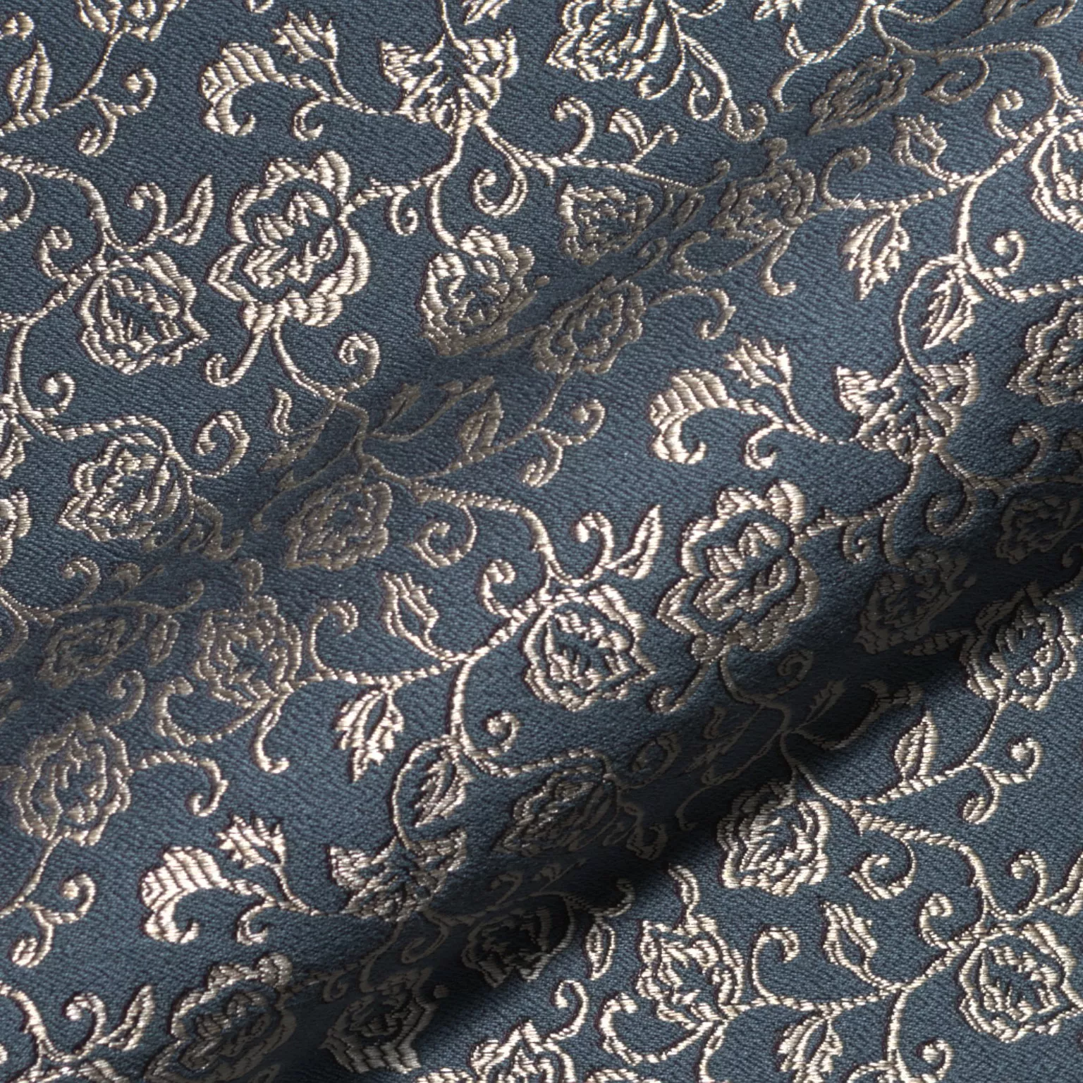 Baronesse Barolo 744 Hoepke Q2 Moebelstoff Floral Blau