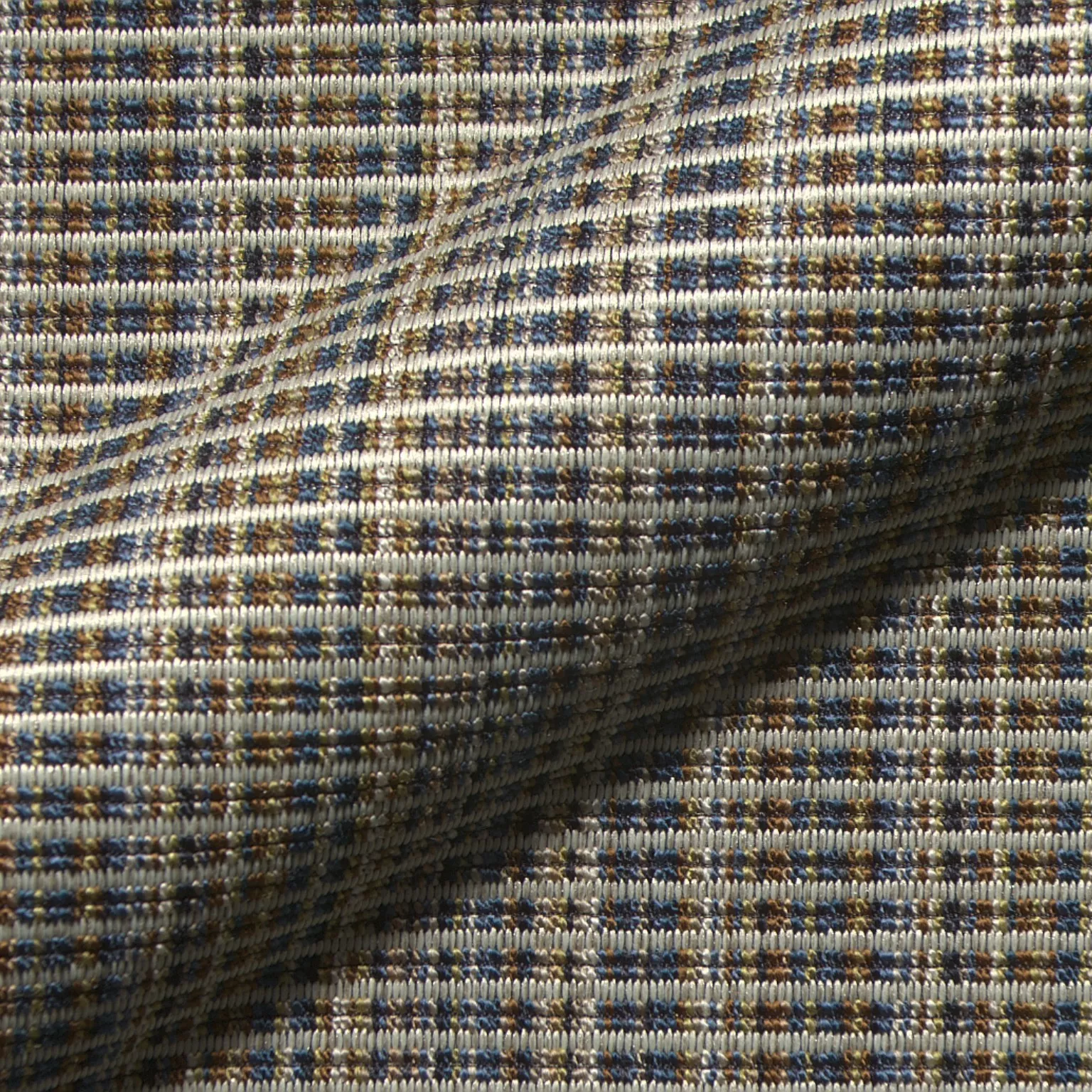 Elodie Aurora 314 Hoepke Q2 Moebelstoff Gemustert Blau