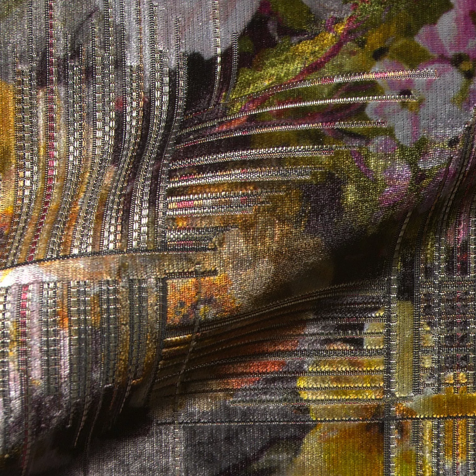 Elodie Elize 351 Hoepke Q2 Moebelstoff Floral Rot