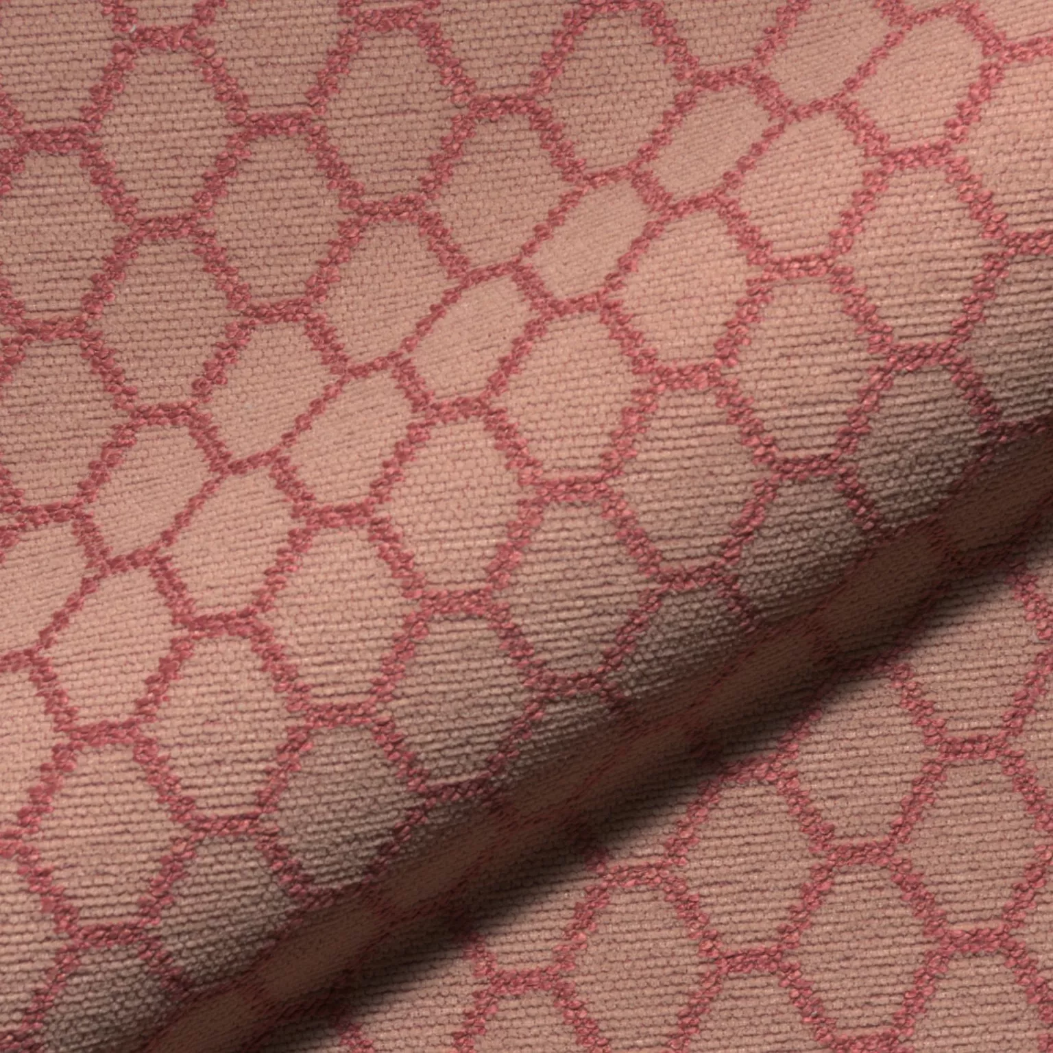 Paradiso Kuredo 411 Hoepke Paradiso Moebelstoff Gemustert Rosa