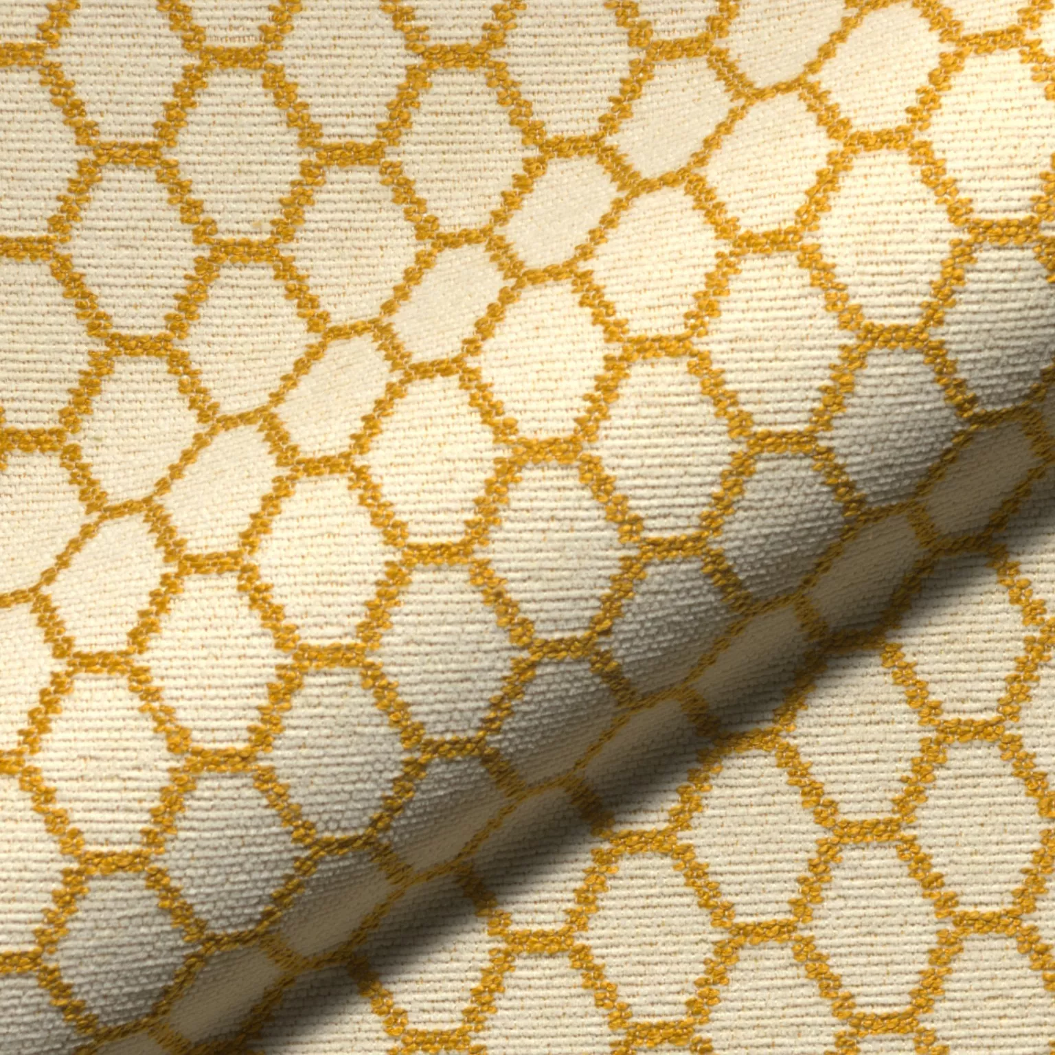 Paradiso Kuredo 412 Hoepke Paradiso Moebelstoff Gemustert Gelb