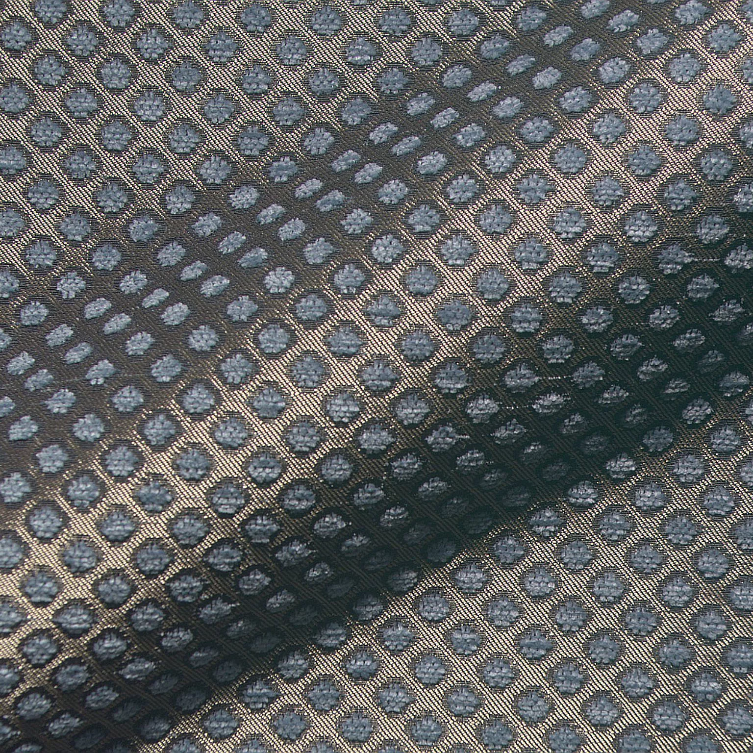 Normandie 534 Hoepke Q2 Epoque Moebelstoff Gemustert Blau