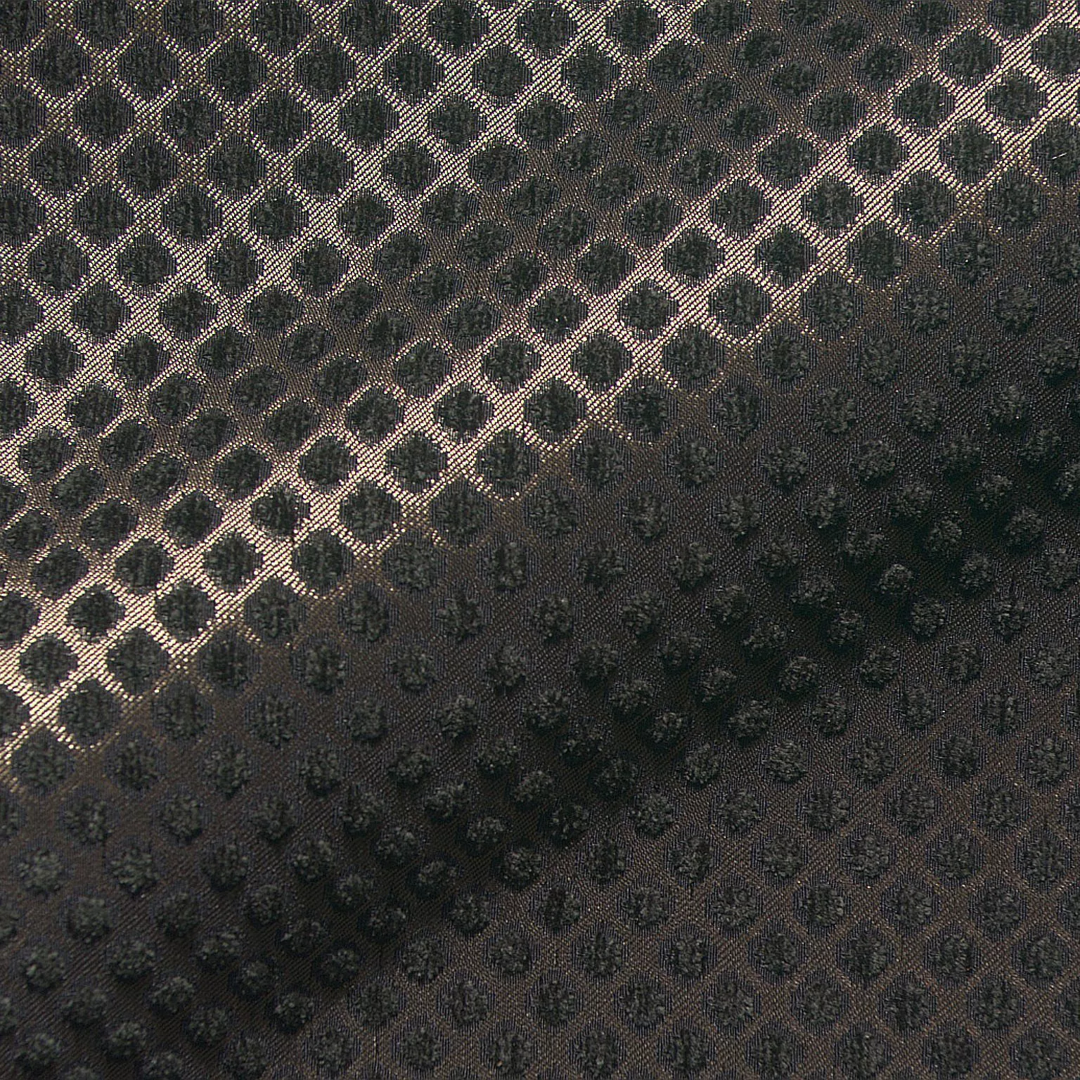 Normandie 535 Hoepke Q2 Epoque Moebelstoff Gemustert Braun Schwarz