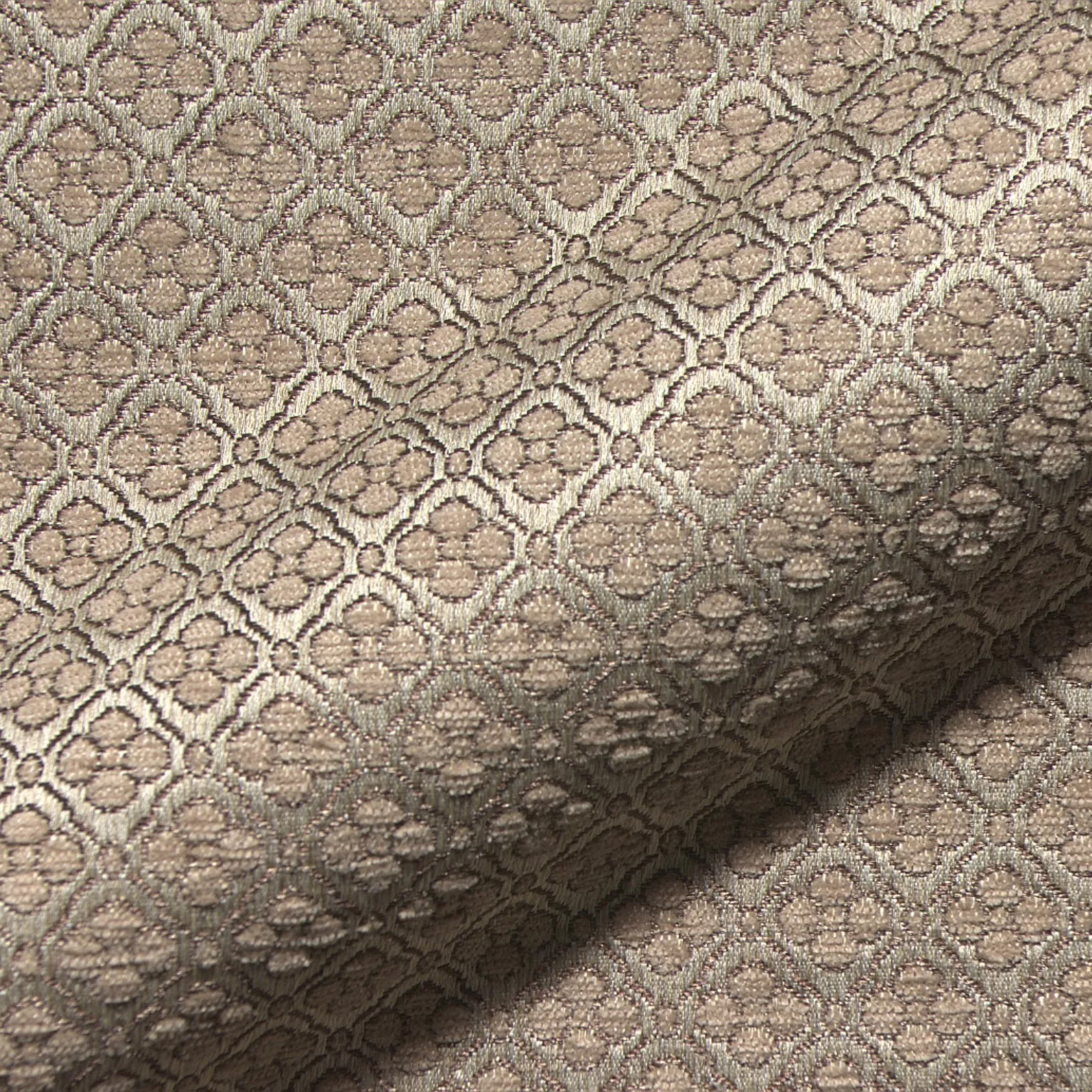 Odense 910 Hoepke Q2 Classique Moebelstoff Gemustert Beige Braun