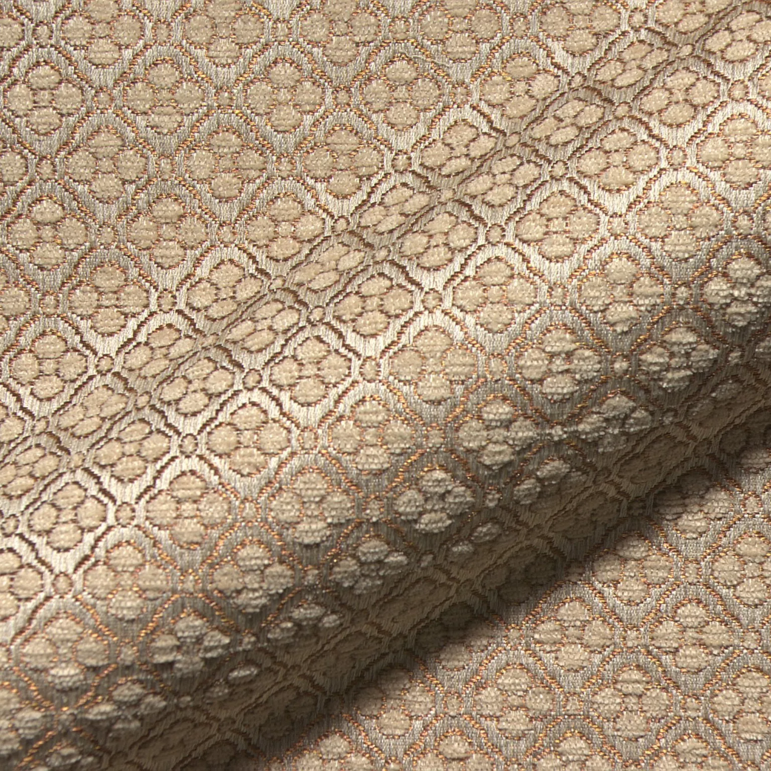 Odense 913 Hoepke Q2 Classique Moebelstoff Gemustert Beige