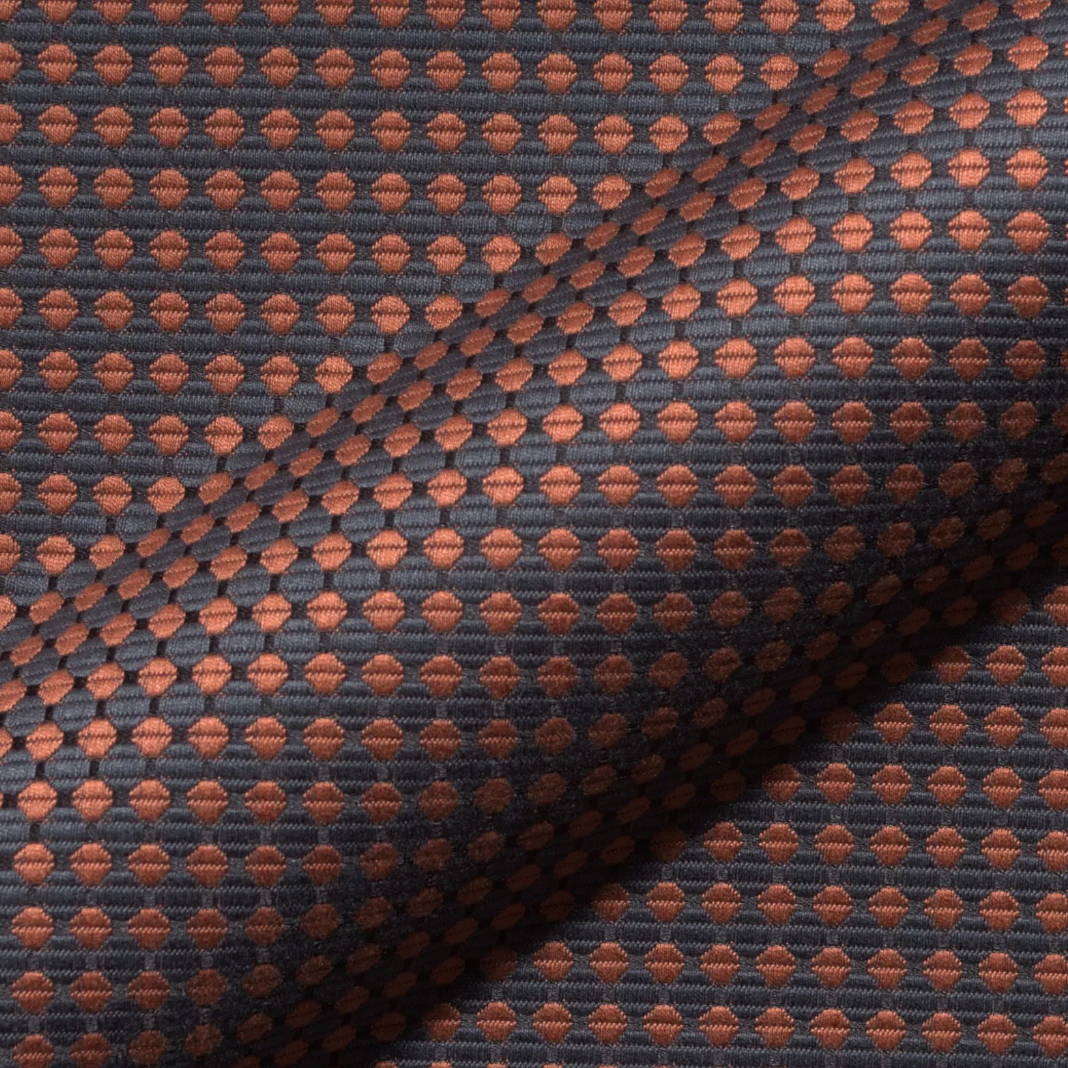 Rossini 846 Hoepke Q2 Melodia Moebelstoff Gemustert Orange Rot