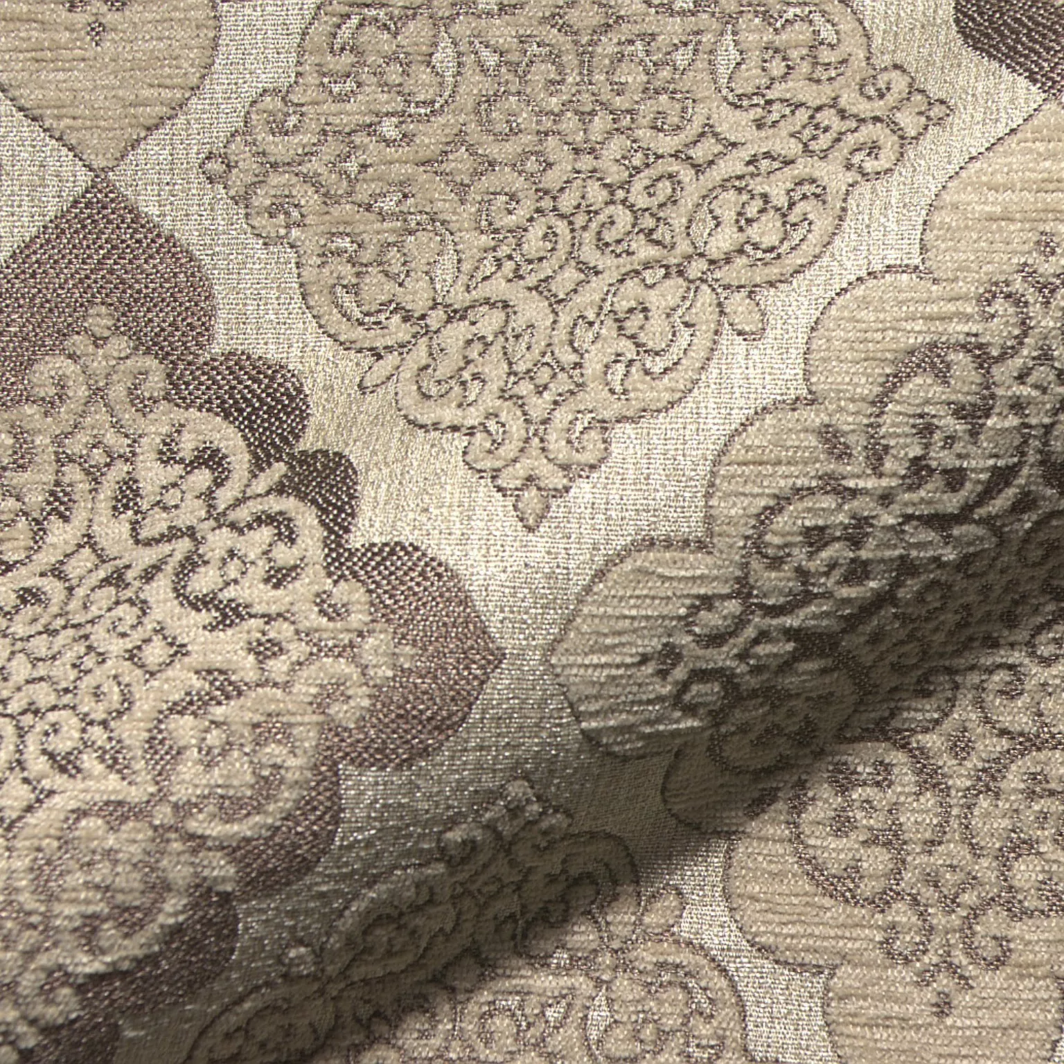 Viborg 951 Hoepke Q2 Classique Moebelstoff Gemustert Beige Braun