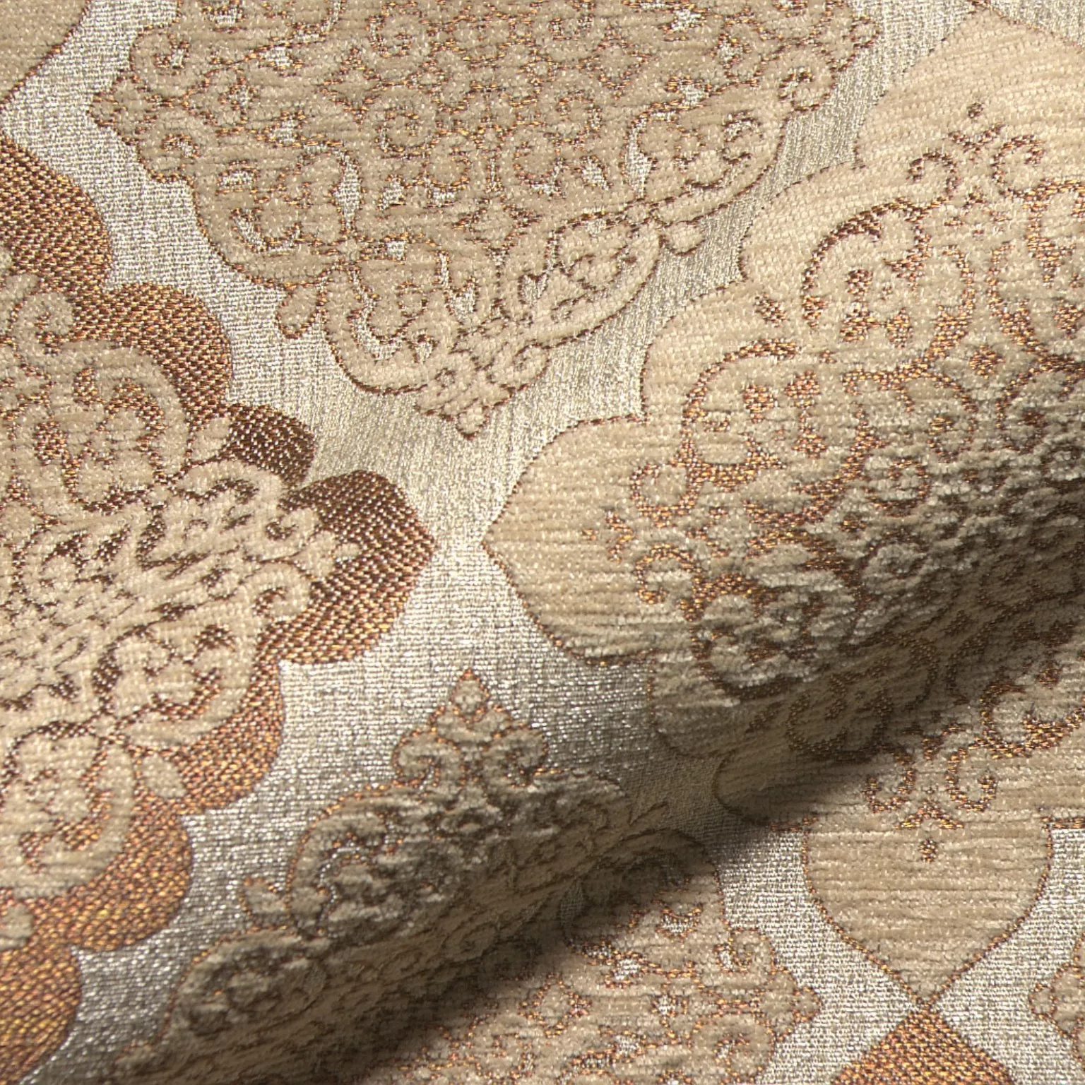 Viborg 953 Hoepke Q2 Classique Moebelstoff Gemustert Beige Braun