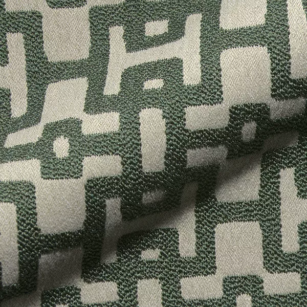 Metro 162 Hoepke Q2 Studioline Vol. 1 Moebelstoff Gemustert Beige Gruen