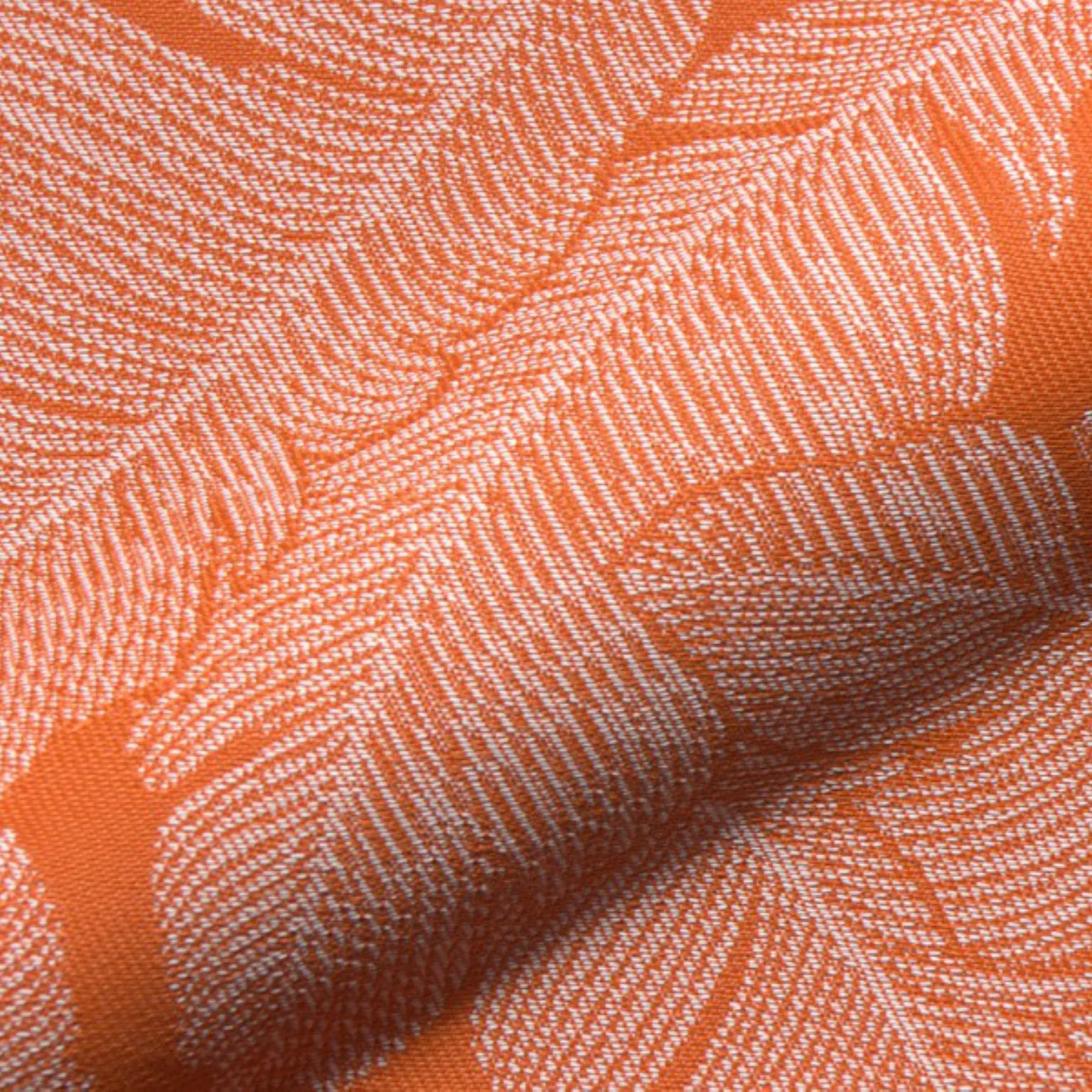 Korsika 750 Hoepke Active Line In & Out Moebelstoff Floral Orange Weiss