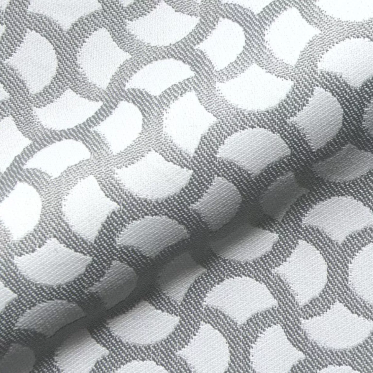 Rhodos 731 Hoepke Active Line In & Out Moebelstoff Gemustert Grau Weiss