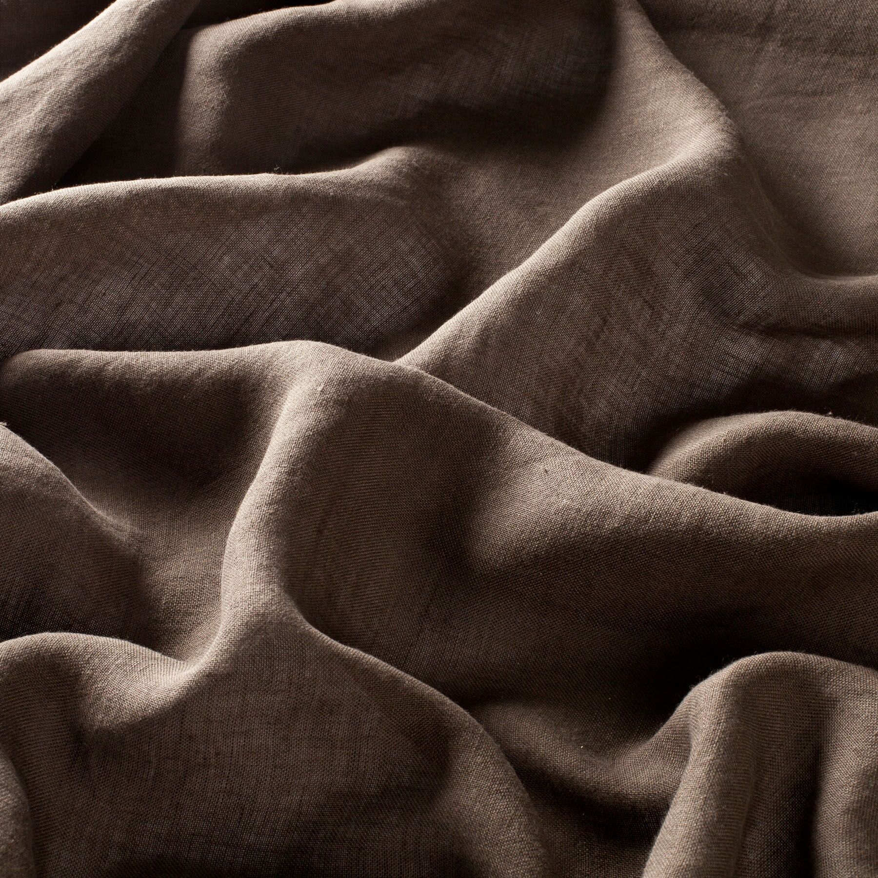 Ch2451 020 Sutton House Gardinenstoff Leinen Meterware Braun