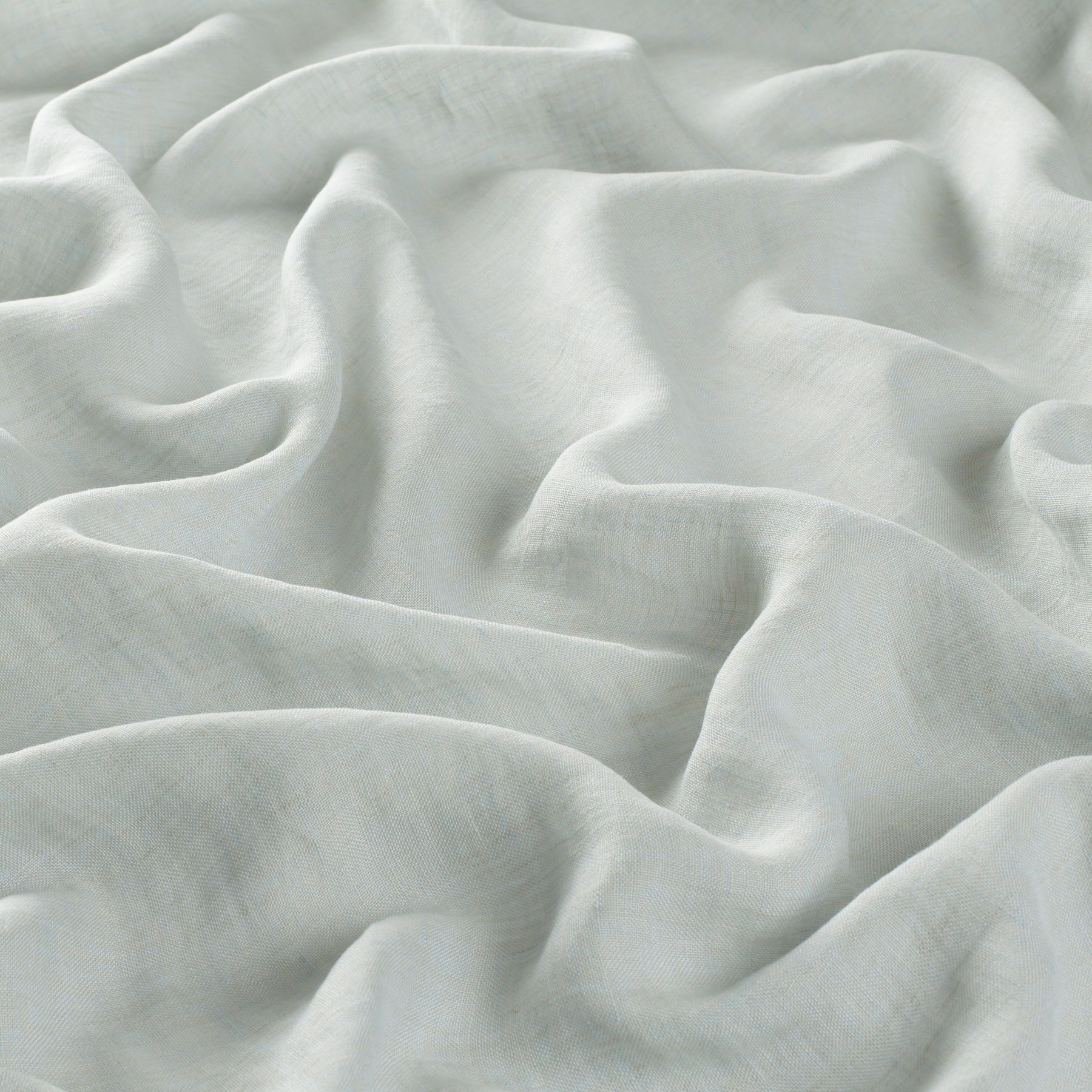 Ch2451 050 Sutton House Gardinenstoff Leinen Meterware Blau