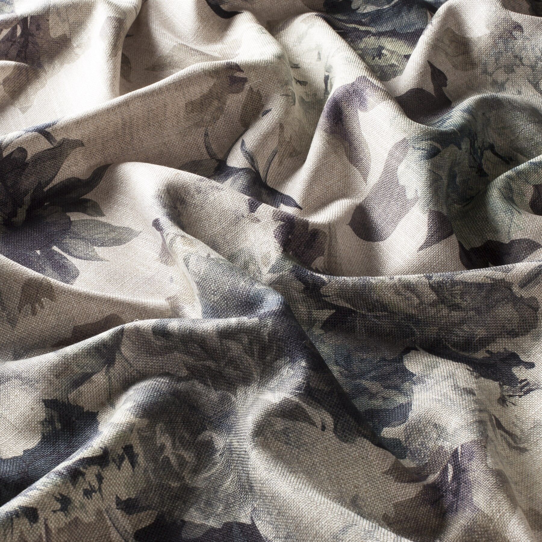 Ca1444 051 Fiore Botanico Jab Vorhangstoff Meterware Mit Blumenmuster Beige Grau