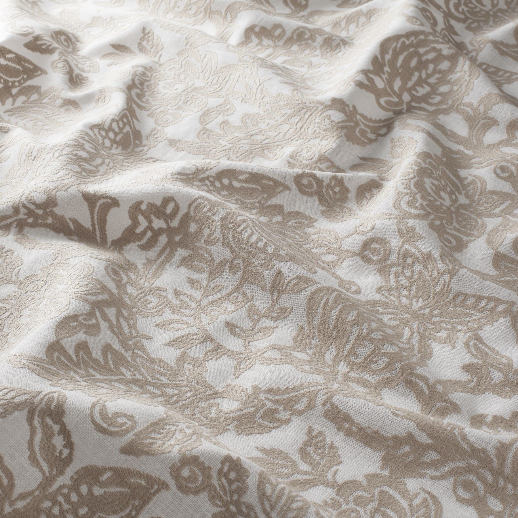 Ja7074 020 Rosalia Jab Vorhangstoff Meterware Gemustert Braun Weiss Ja7074 020 Rosalia Jab Vorhangstoff Meterware Gemustert Braun Weiss