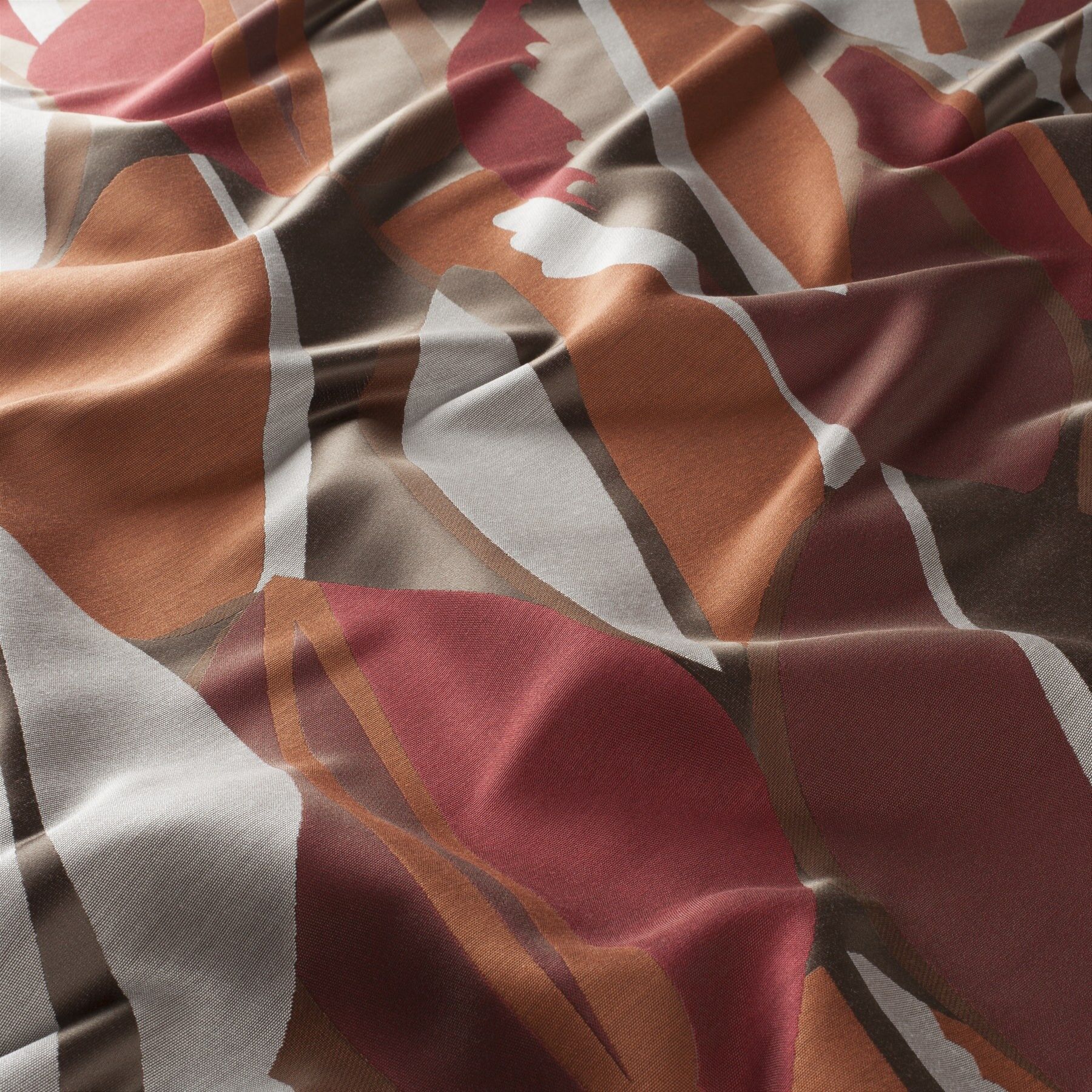 Ja7085 060 Bosco Jab Vorhangstoff Meterware Gemustert Orange Braun Ja7085 060 Bosco Jab Vorhangstoff Meterware Gemustert Orange Braun