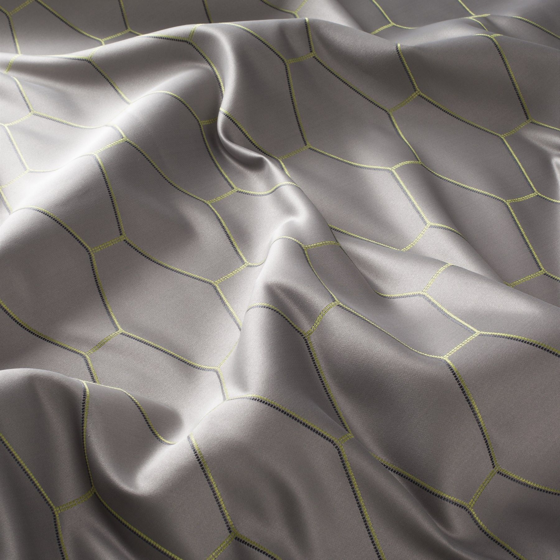 9 7884 073 Ava Lounge Jab Vorhangstoff Meterware Gemustert Grau