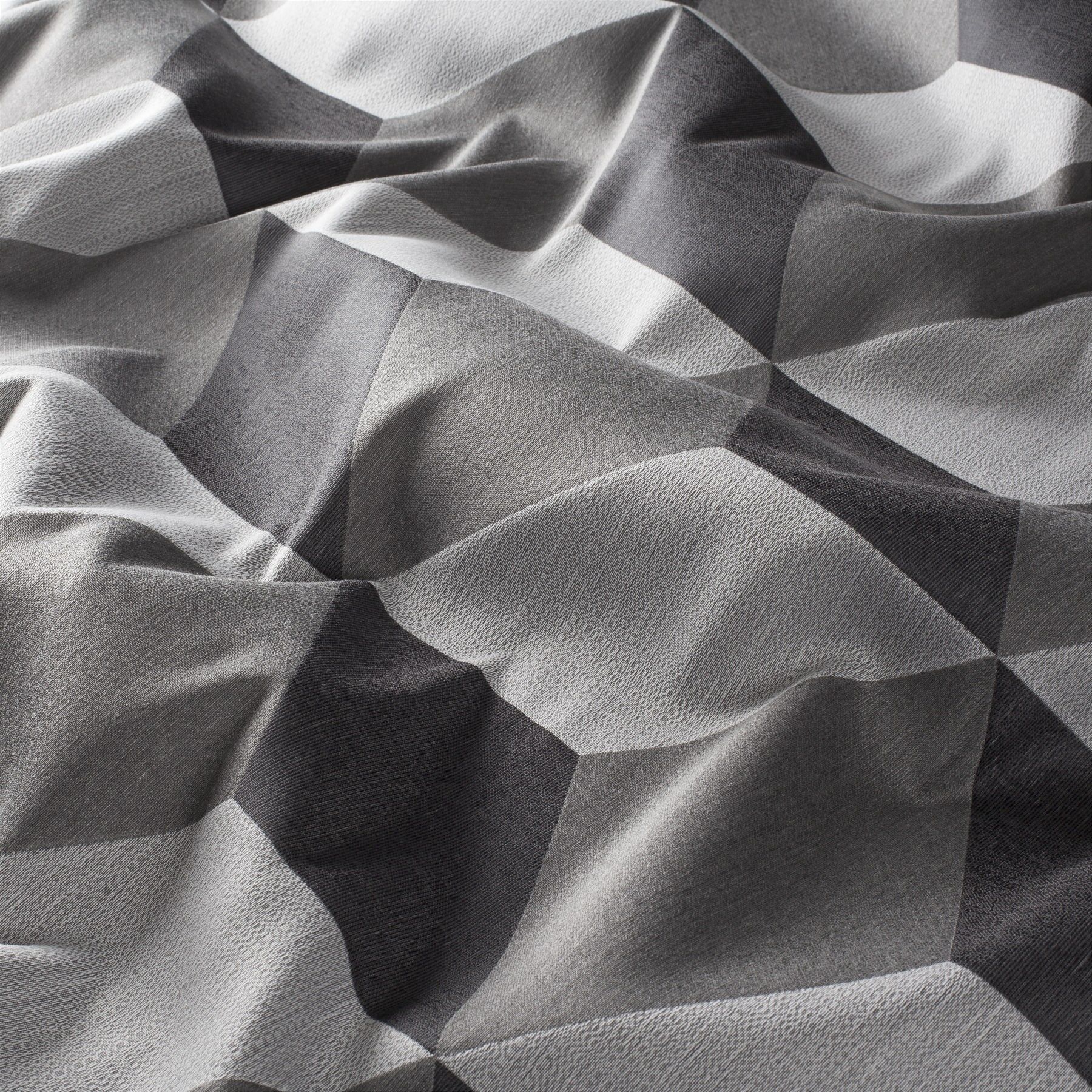 9 7919 091 Spot On Jab Vorhangstoff Meterware Gemustert Grau