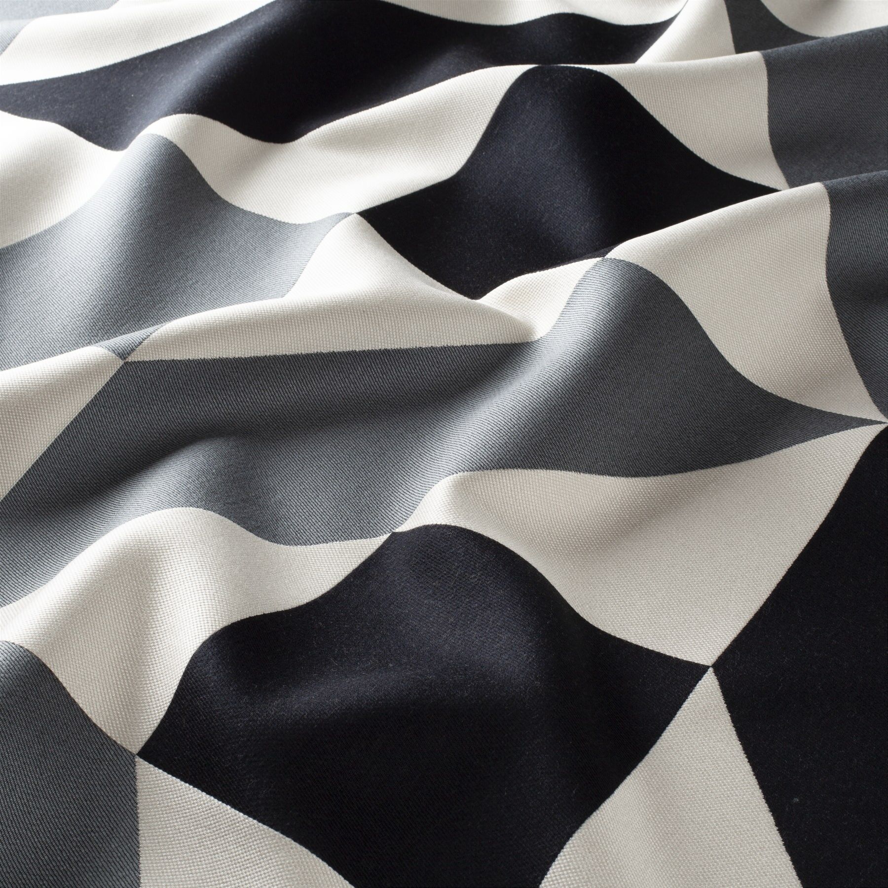 Ca1567 091 Behind The Scenes Jab Vorhangstoff Meterware Gemustert Grau Schwarz