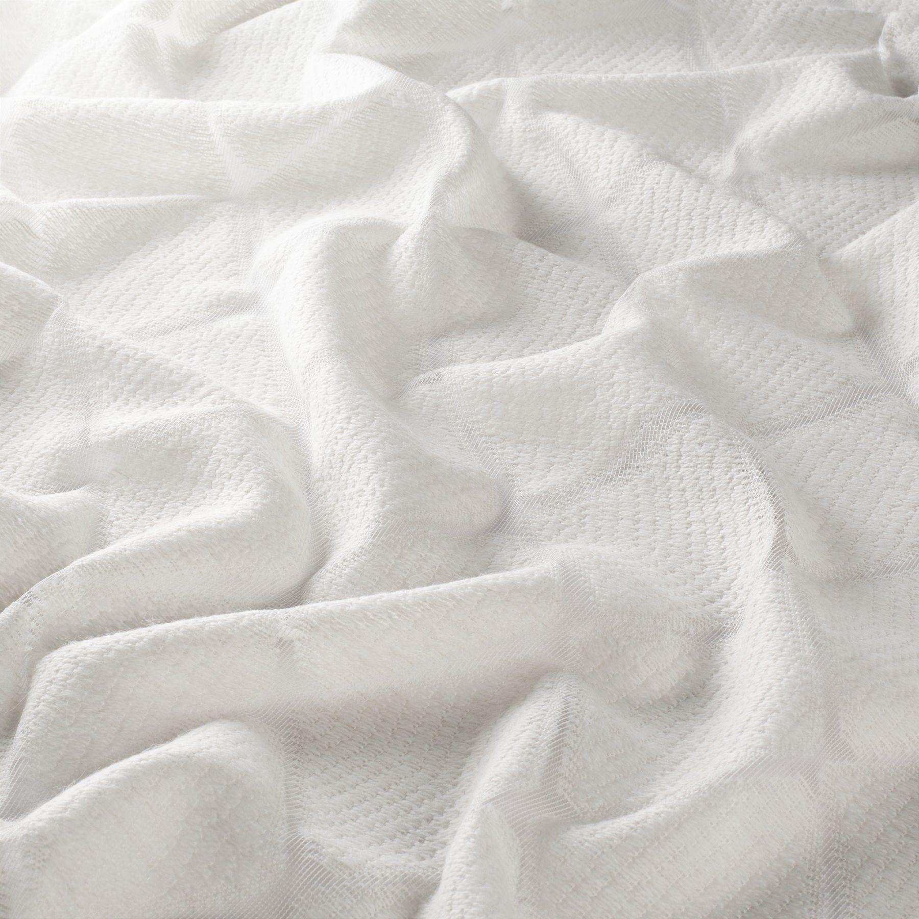 Ch3155 090 Eye Candy Jab Vorhangstoff Meterware Gemustert Weiss