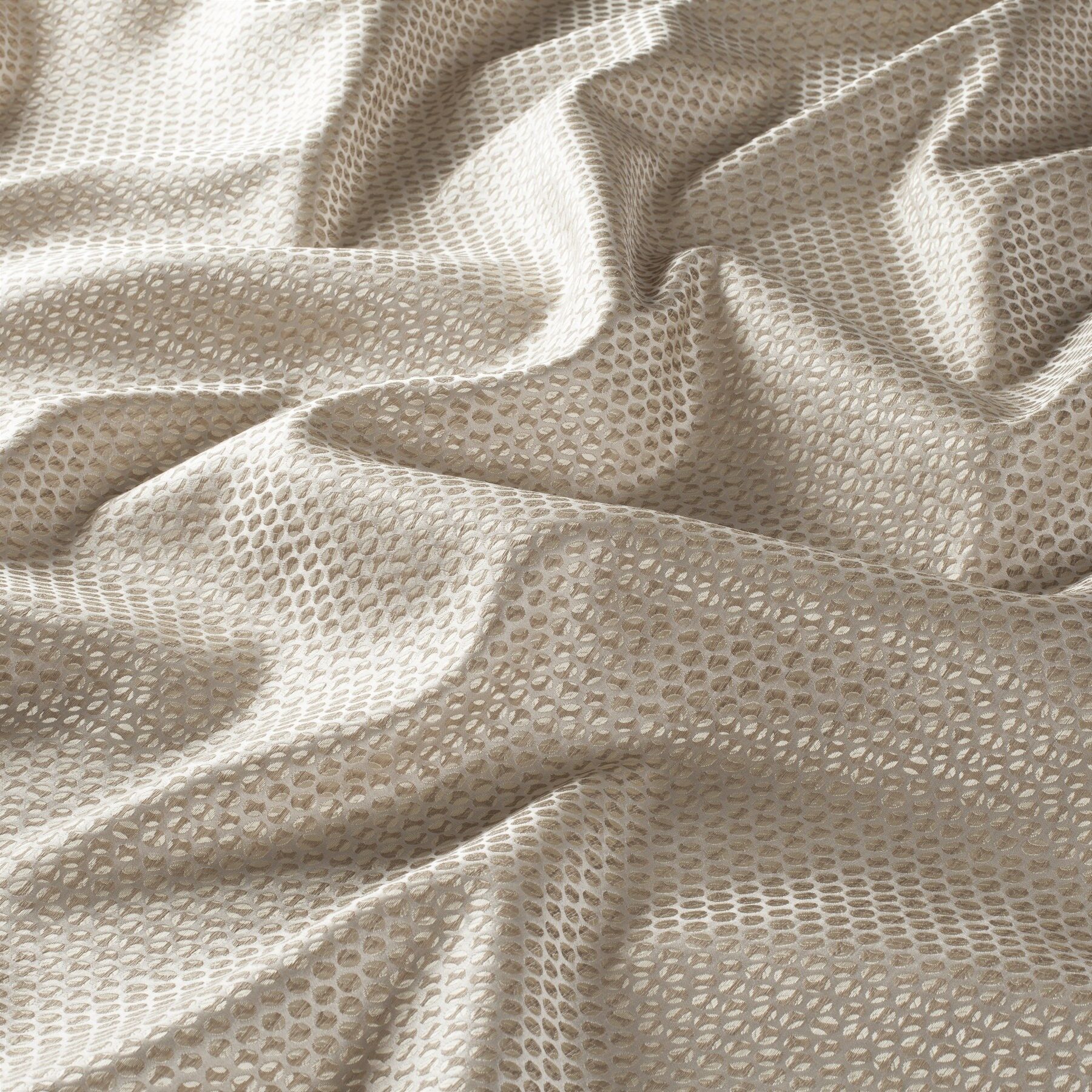 Ja7052 070 Sparkle Jab Vorhangstoff Meterware Gemustert Beige