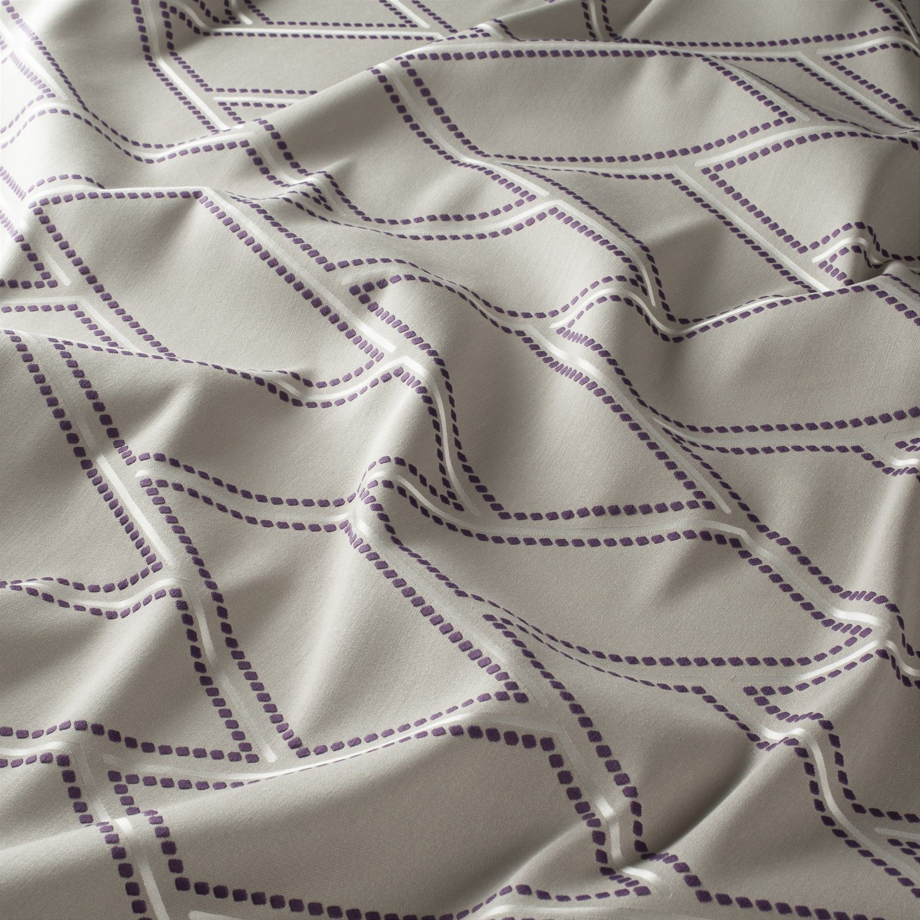 Ja7068 080 Solice Jab Vorhangstoff Meterware Gemustert Gruen Grau