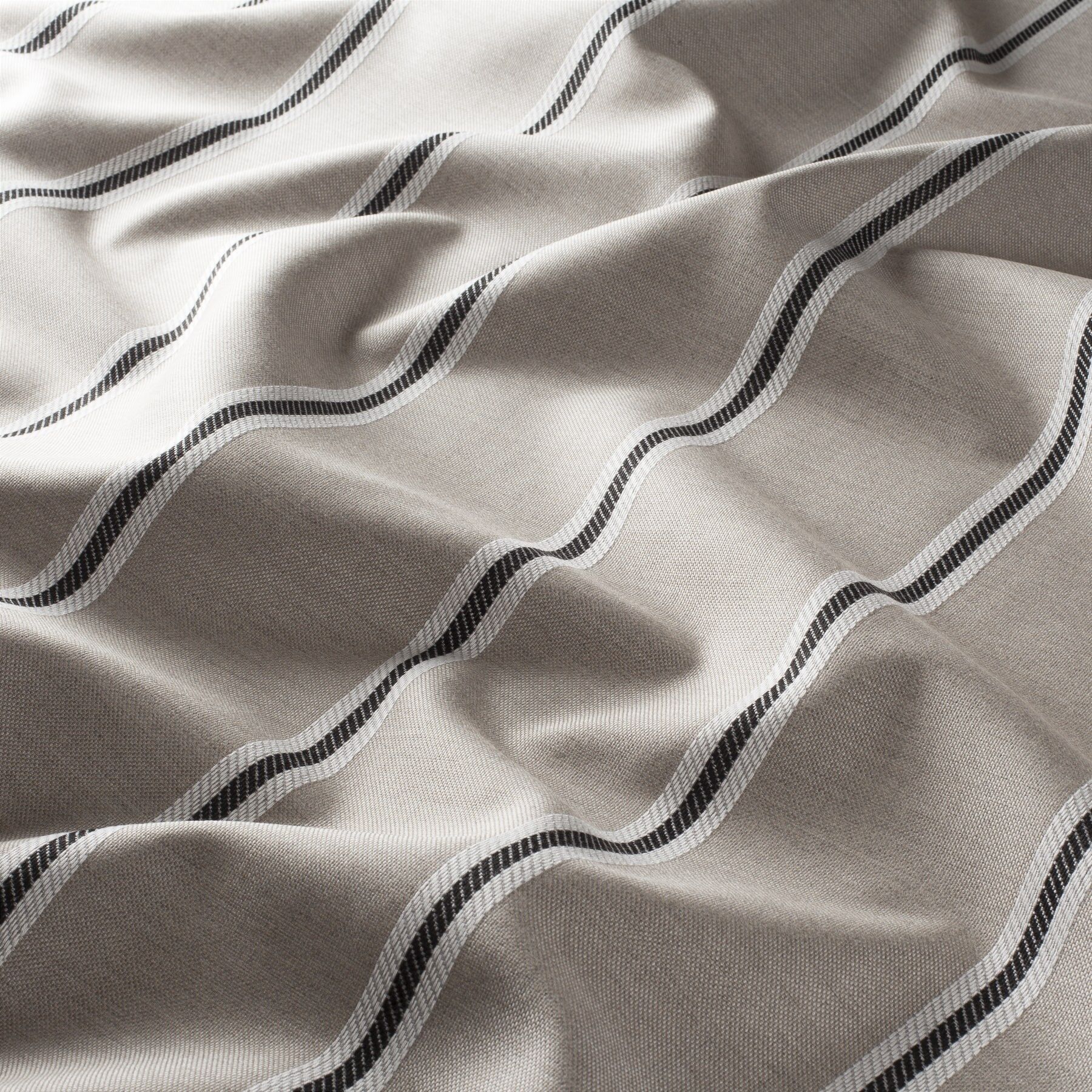 Ch3291 071 Summerdust Jab Vorhangstoff Meterware Gestreift Beige